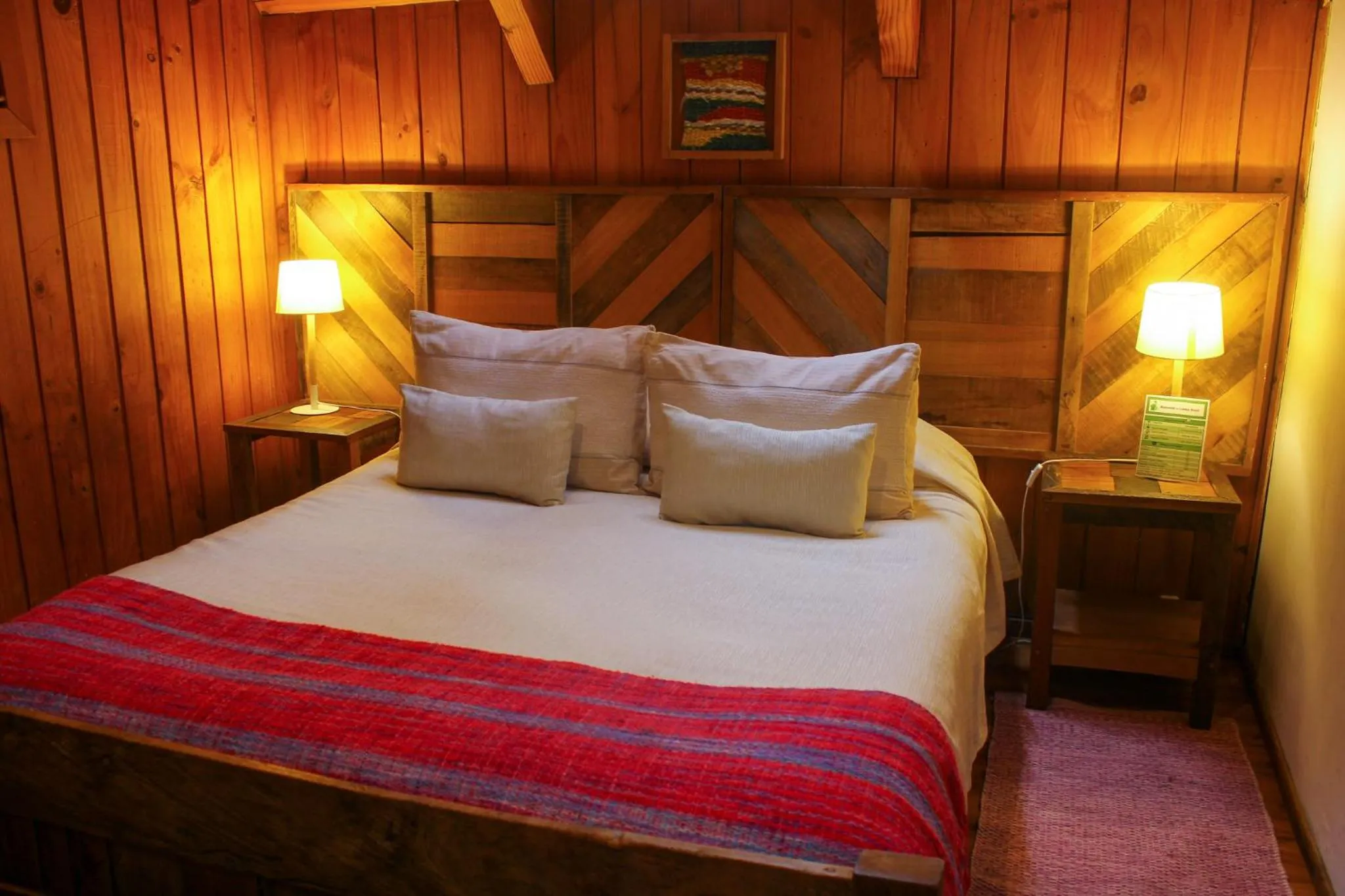 Bed in La Araucaria Hostería Boutique - Ex Lounge Brasil