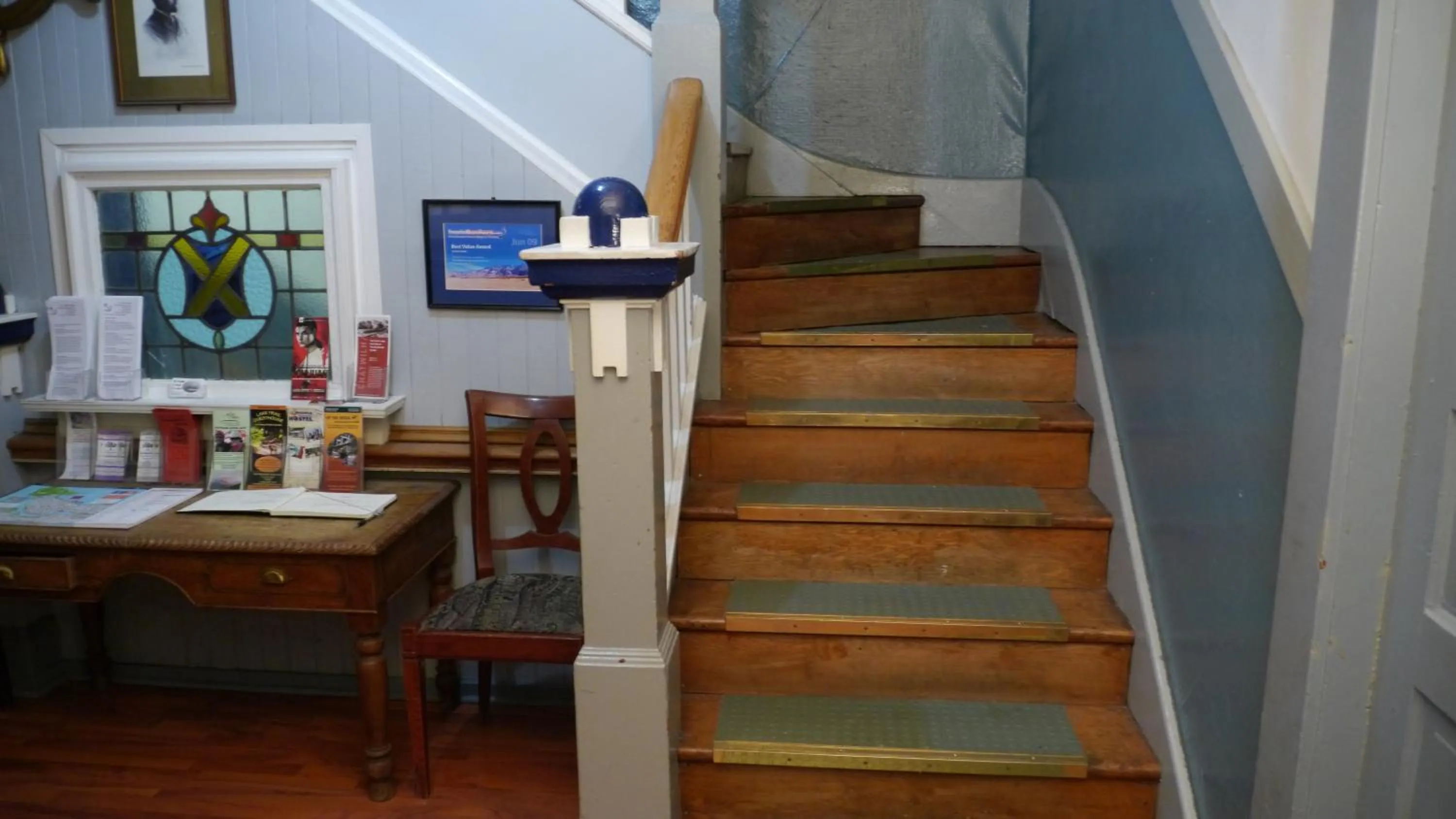 Decorative detail in St Clair Hostel