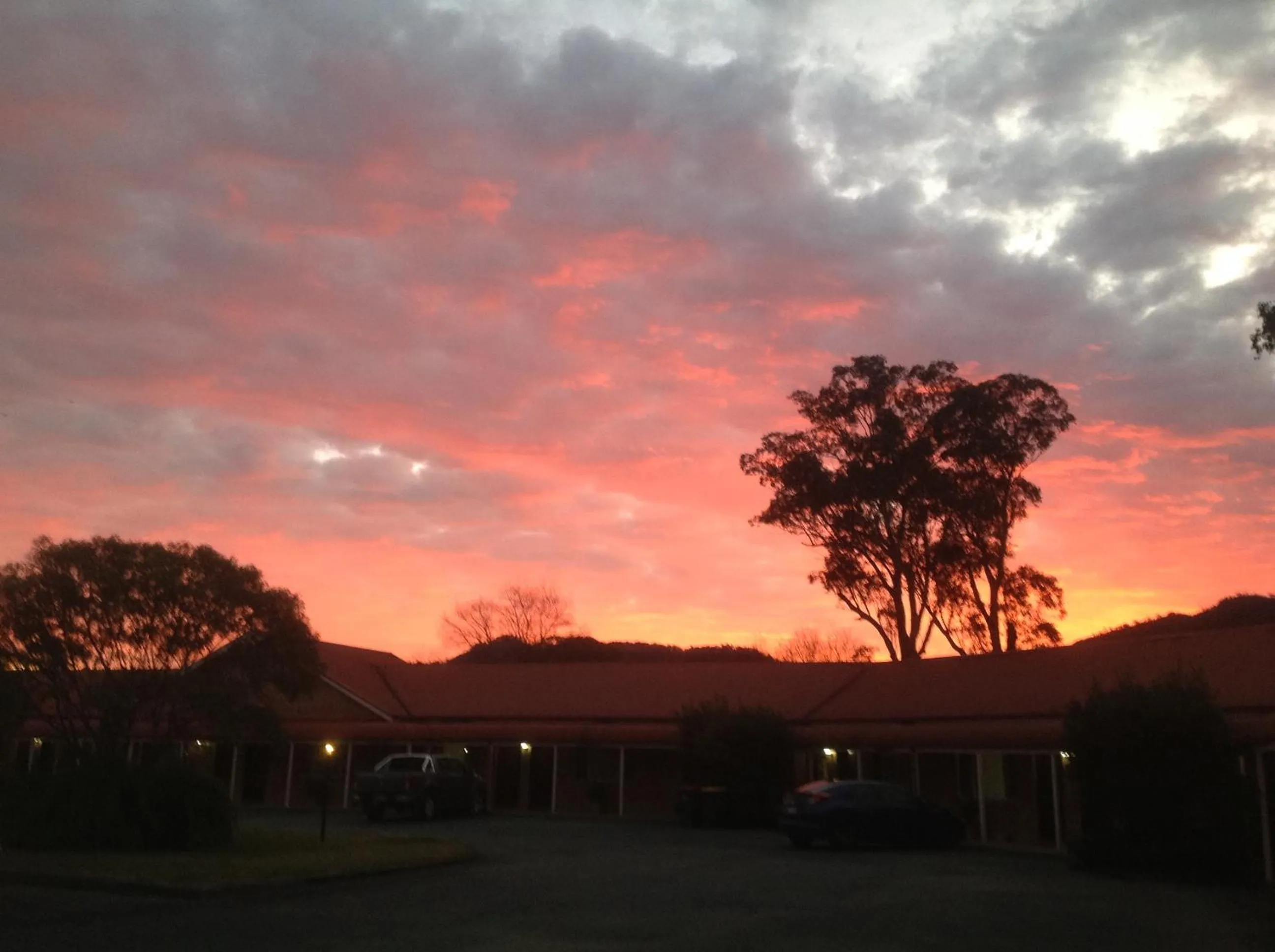 Night, Garden in Gloucester Country Lodge Motel