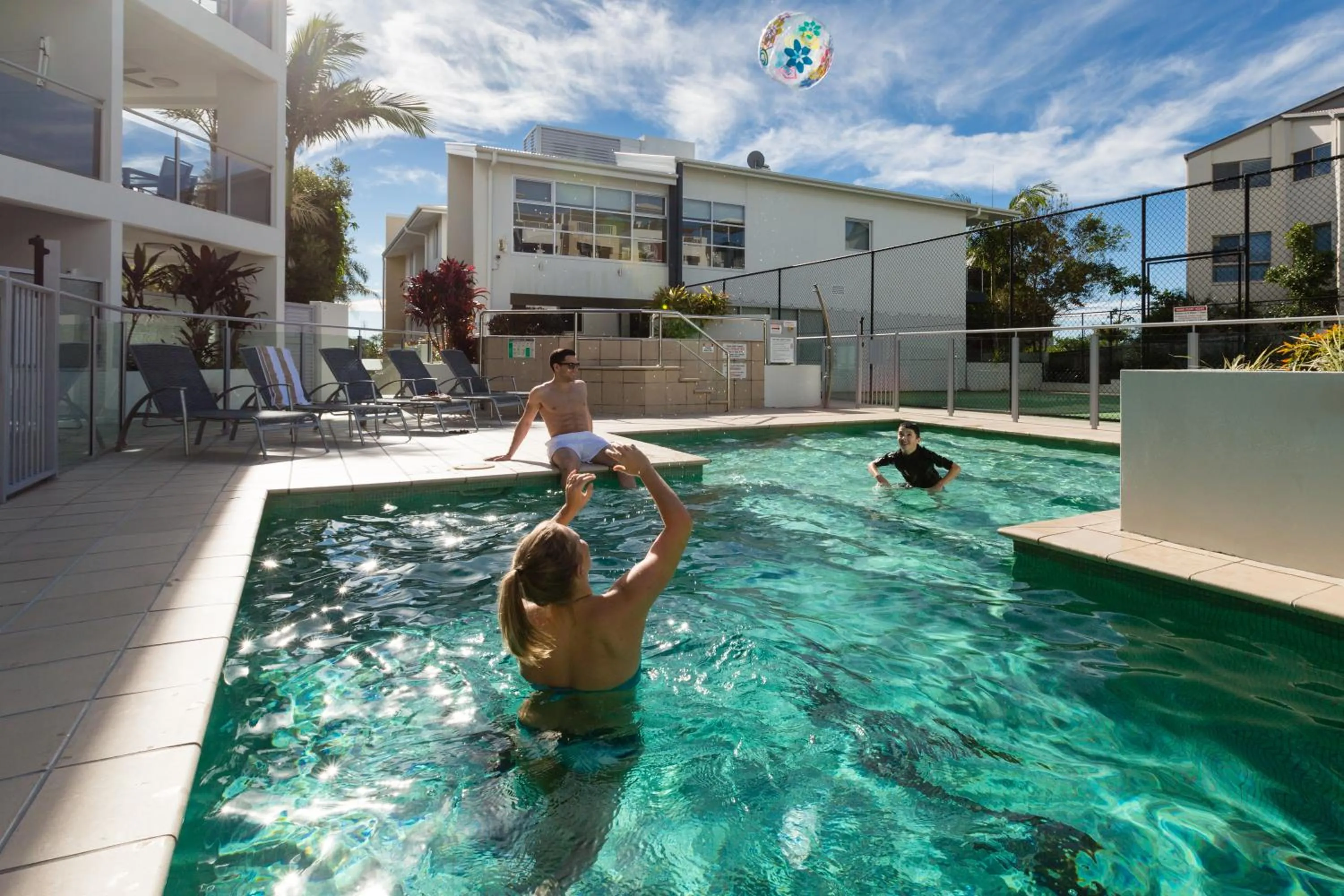 Swimming pool in Coolum Seaside Apartments
