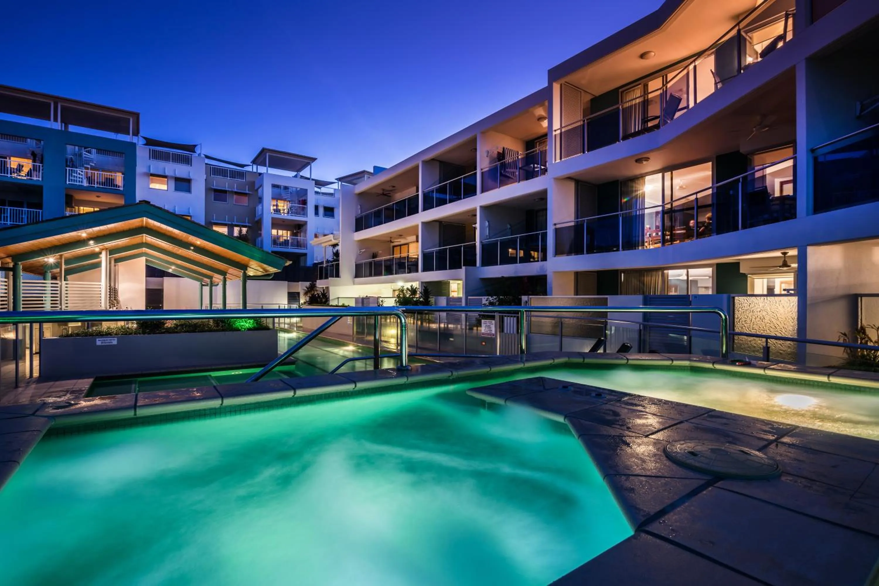 Swimming pool in Coolum Seaside Apartments