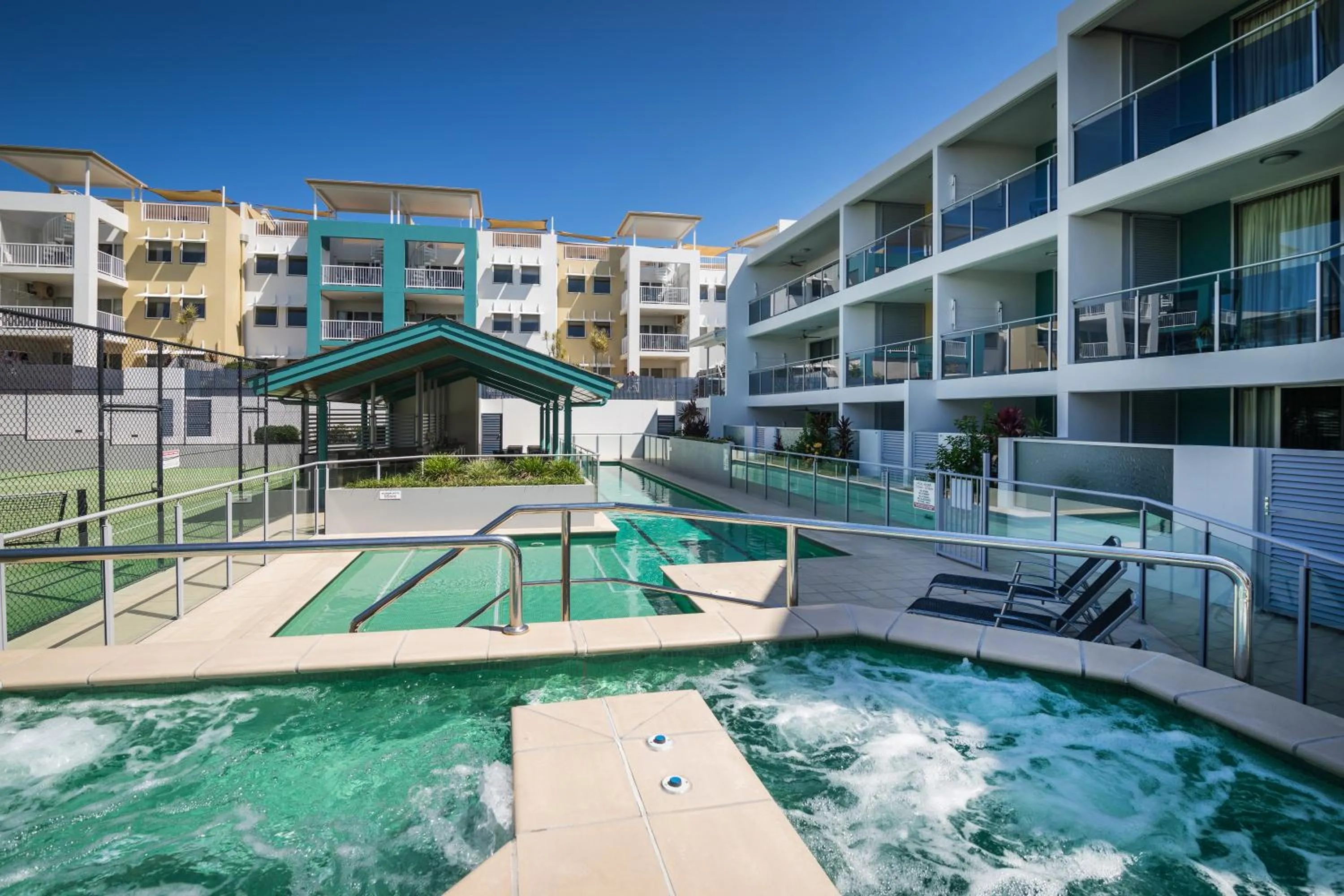 Swimming pool in Coolum Seaside Apartments