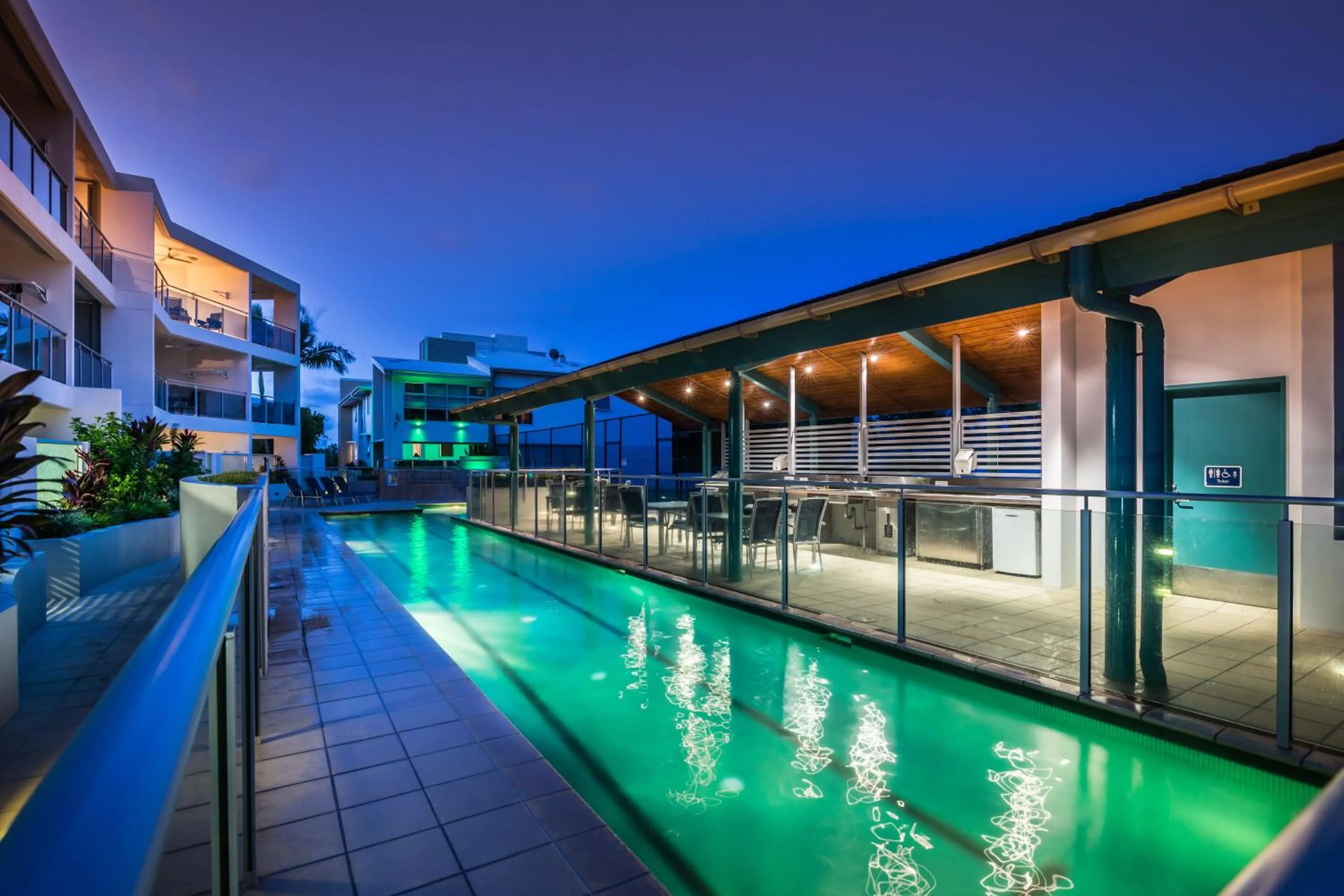 Swimming pool in Coolum Seaside Apartments