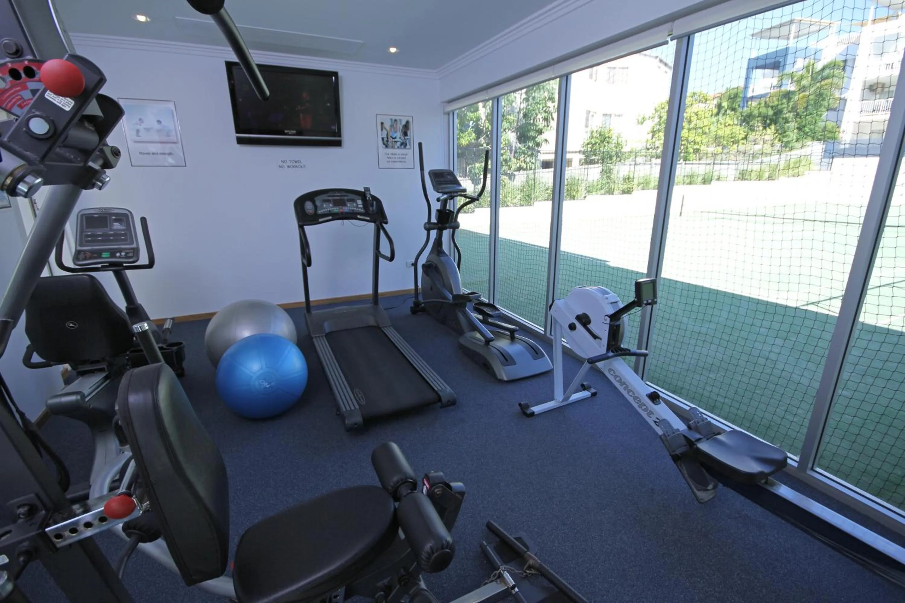 Fitness centre/facilities in Coolum Seaside Apartments