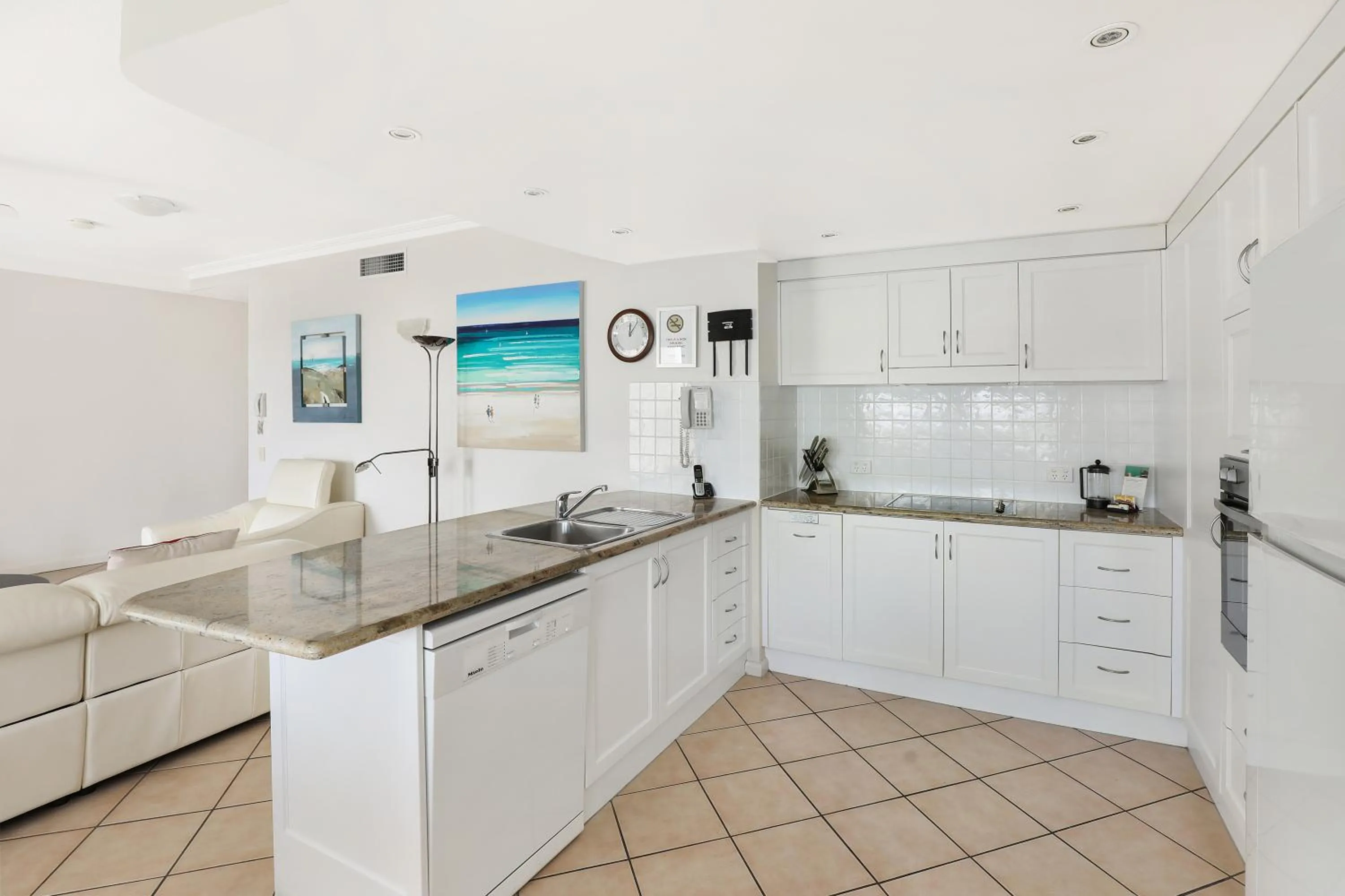 Kitchen or kitchenette in Coolum Seaside Apartments
