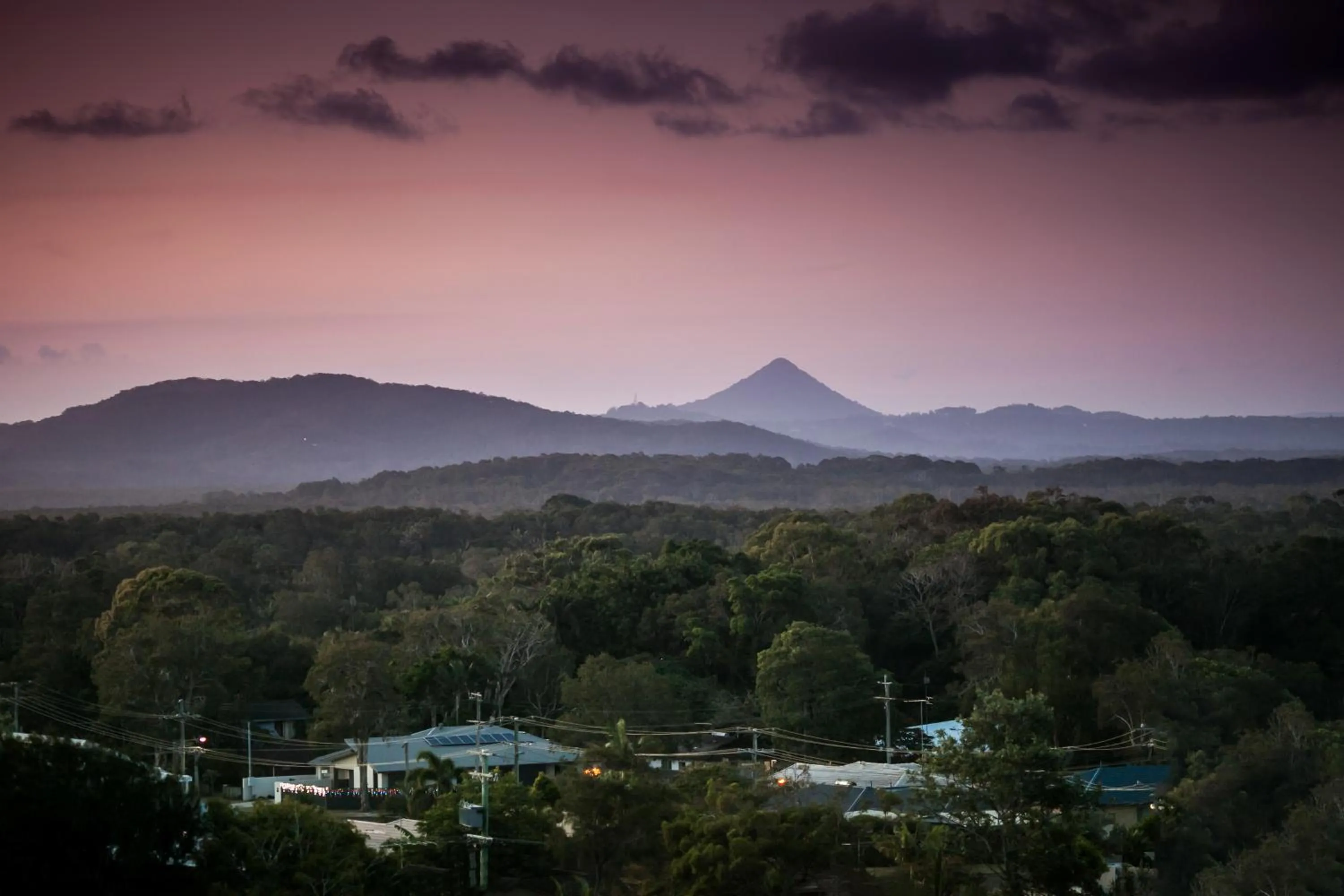 Mountain view in Coolum Seaside Apartments
