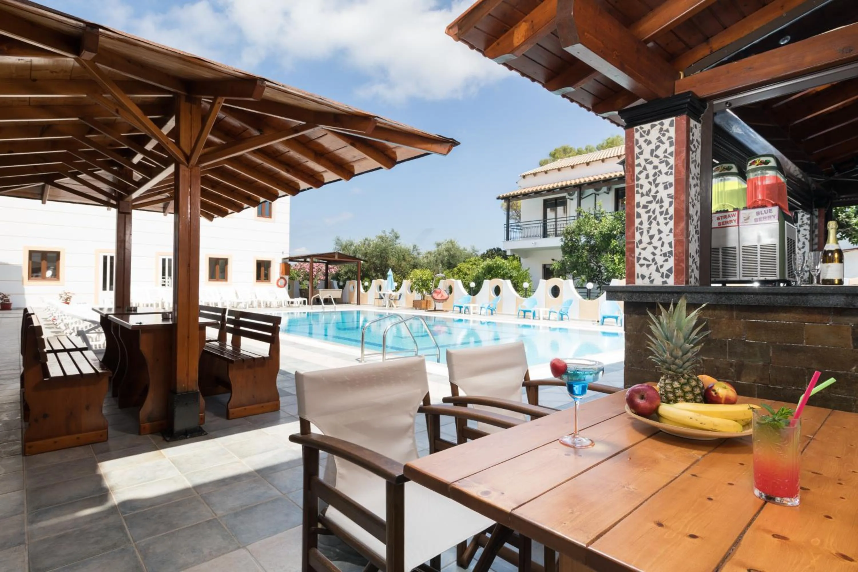 Patio in Lefkimi Hotel