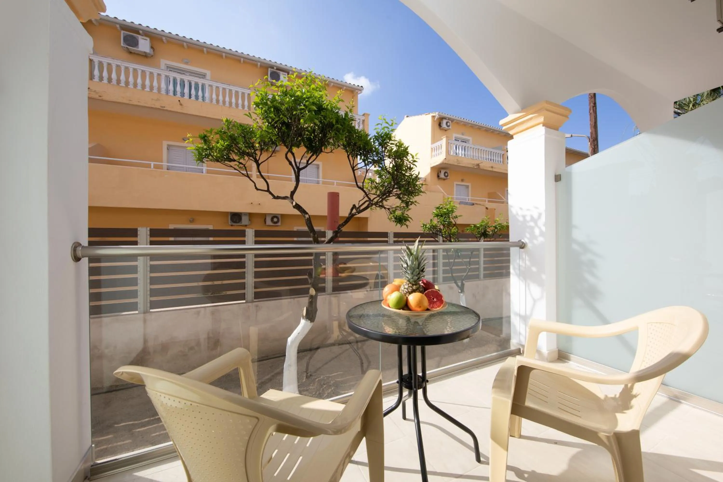 Balcony/Terrace in Lefkimi Hotel