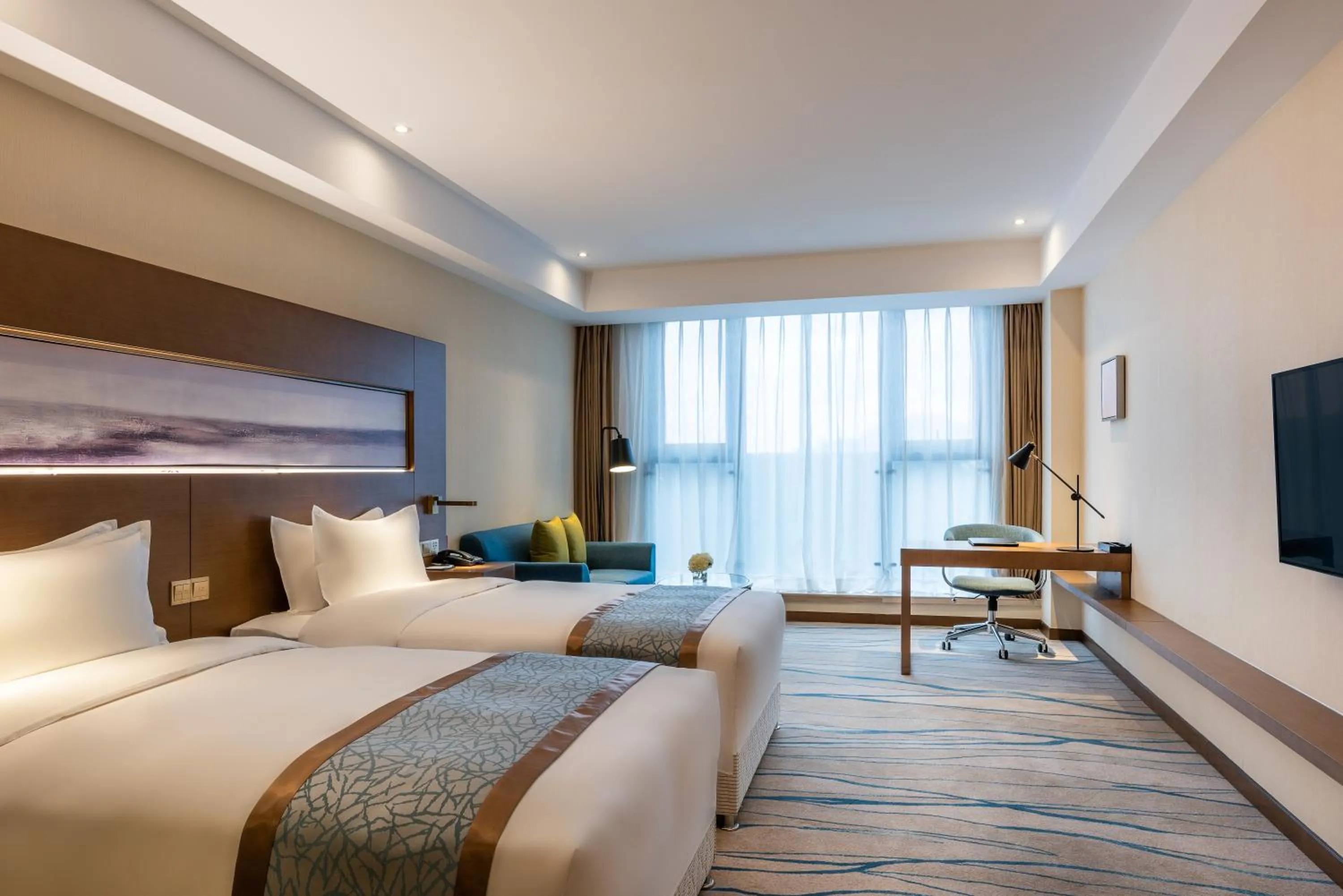 Bedroom, Bed in Novotel Qingdao New Hope