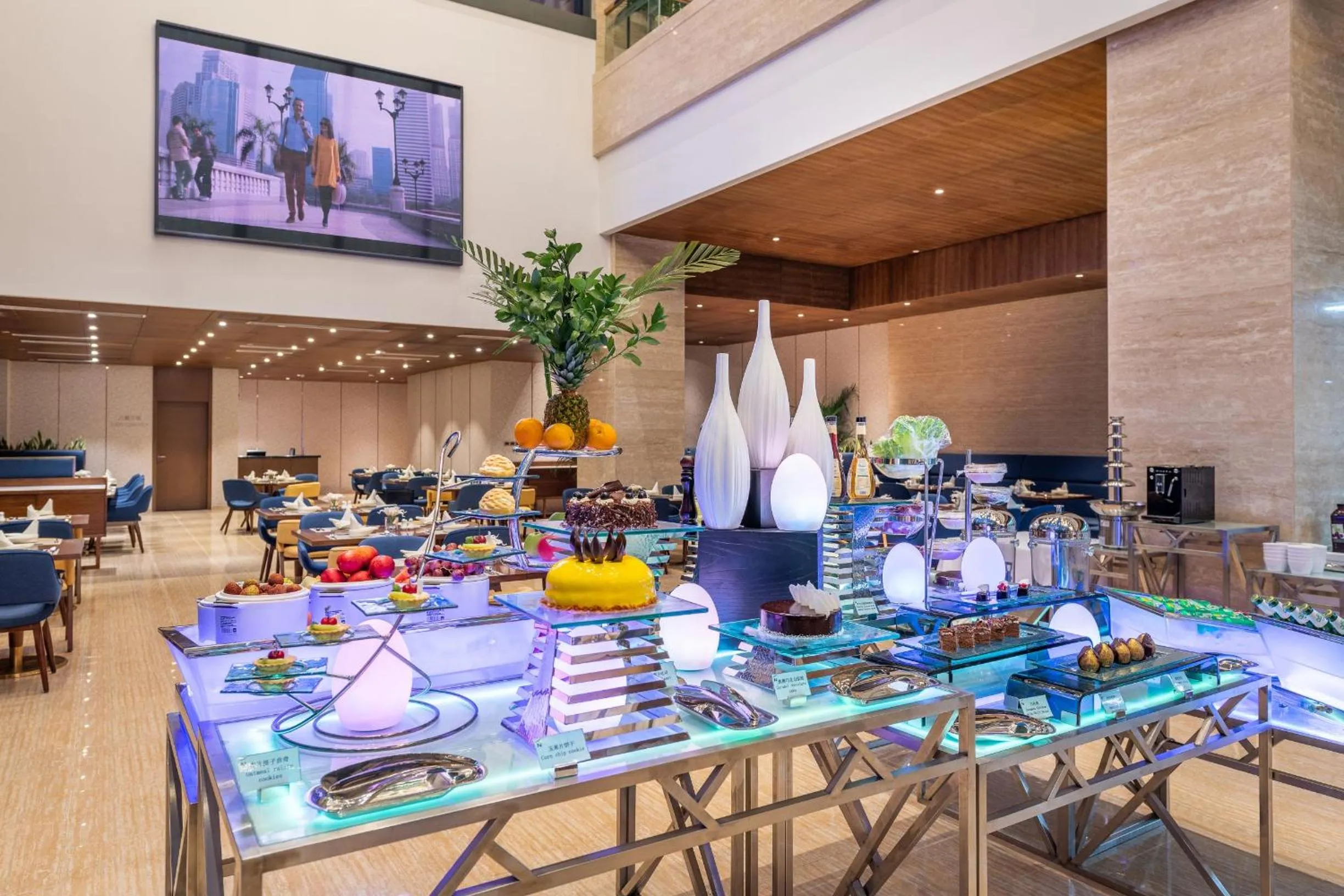 Buffet breakfast in Novotel Qingdao New Hope