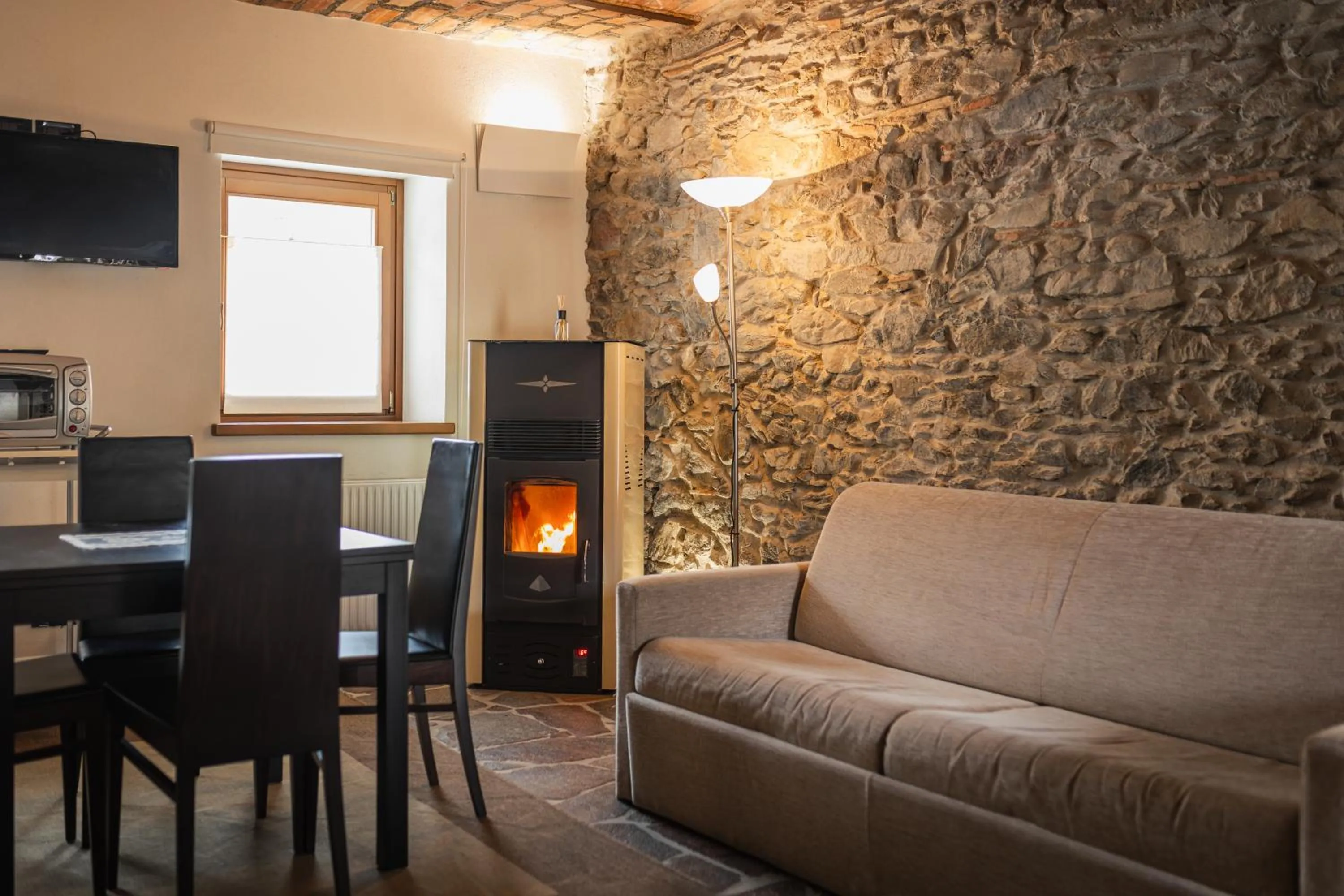 Living room in Albergo Diffuso Comeglians