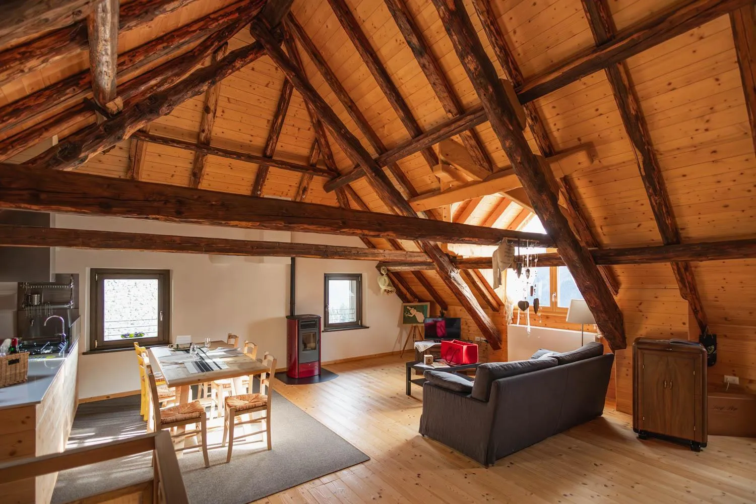 Living room in Albergo Diffuso Comeglians