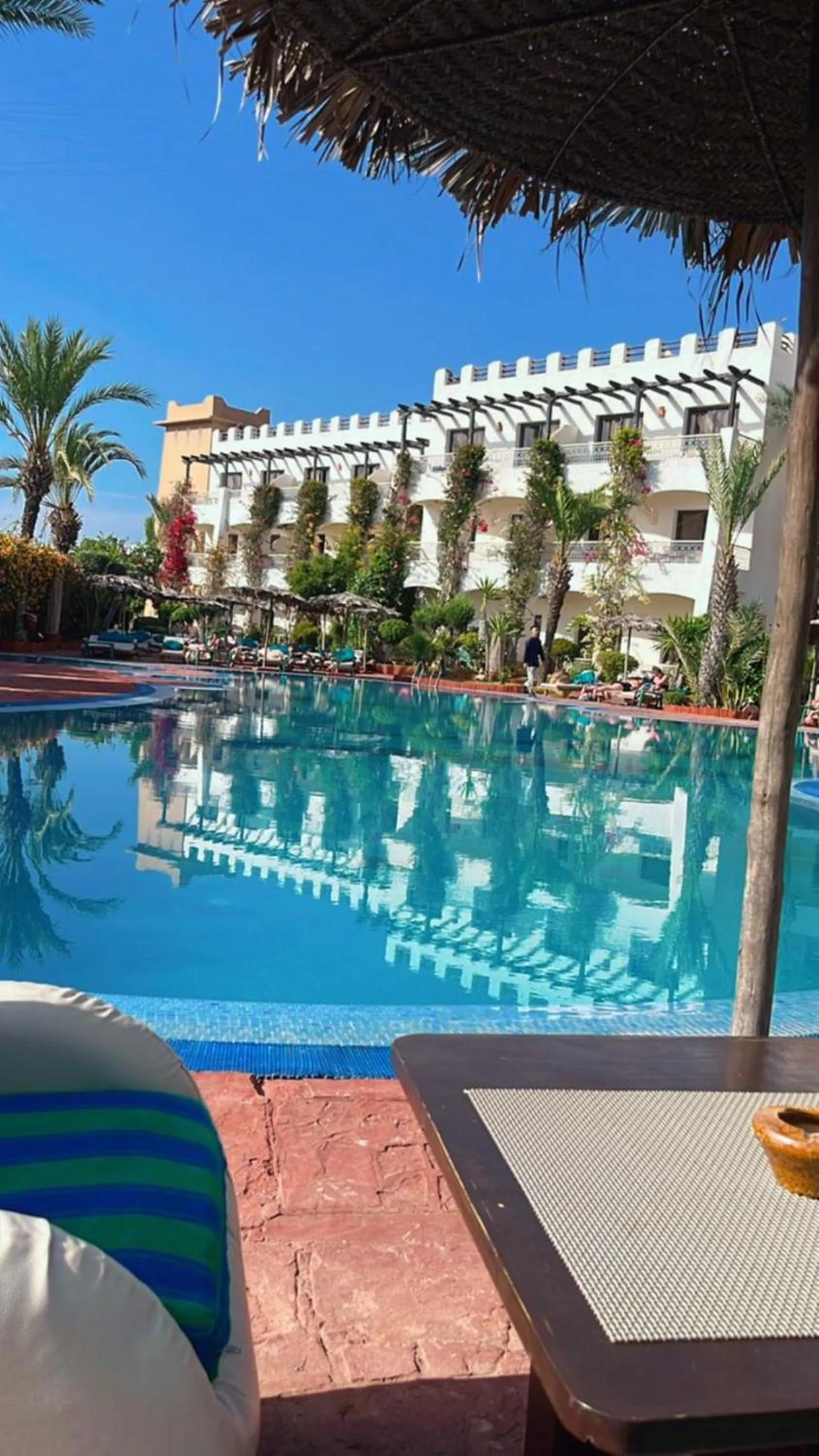 Pool view in Borjs Hotel Suites & Spa