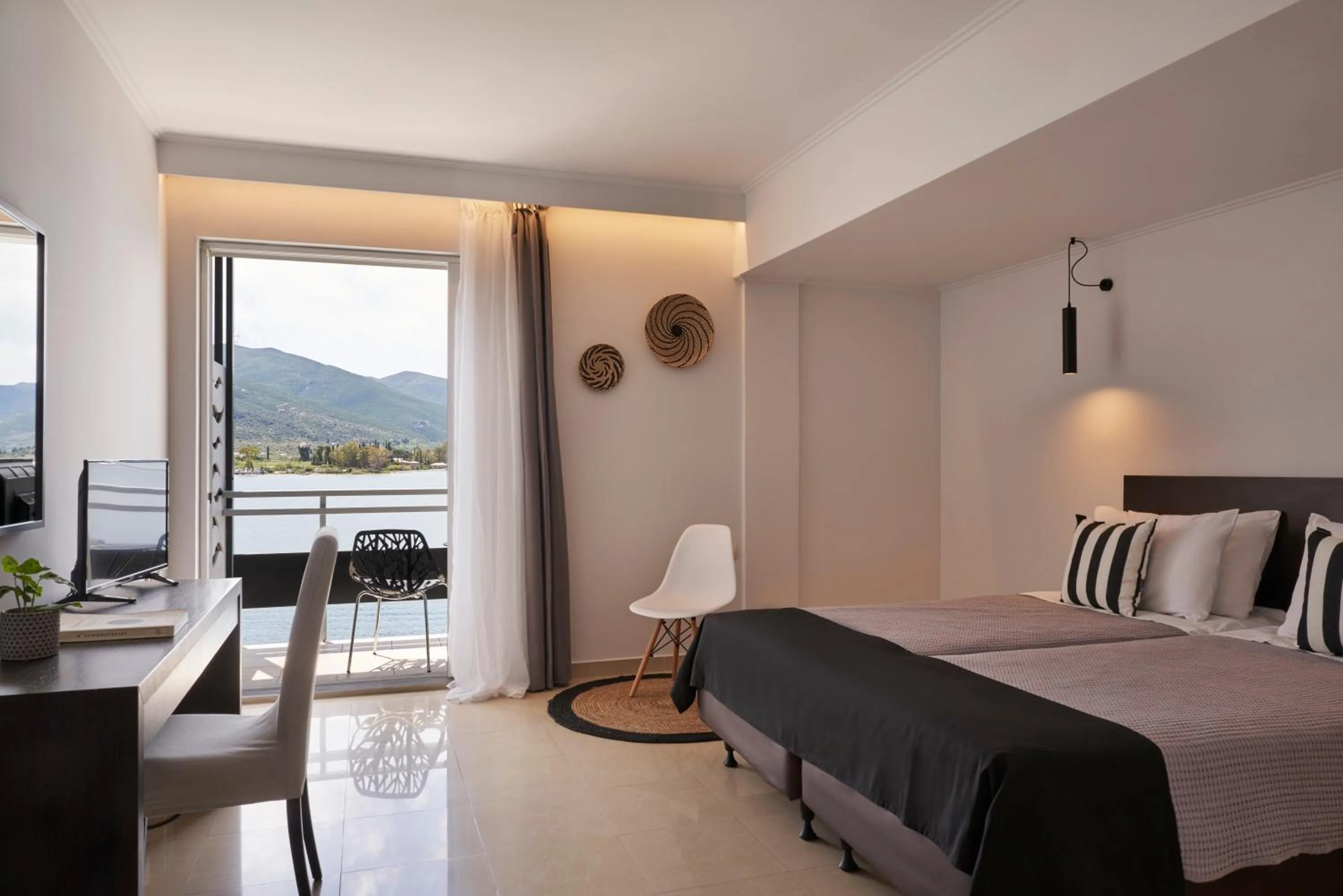 Sea view, Bed in Xenia Poros Image Hotel