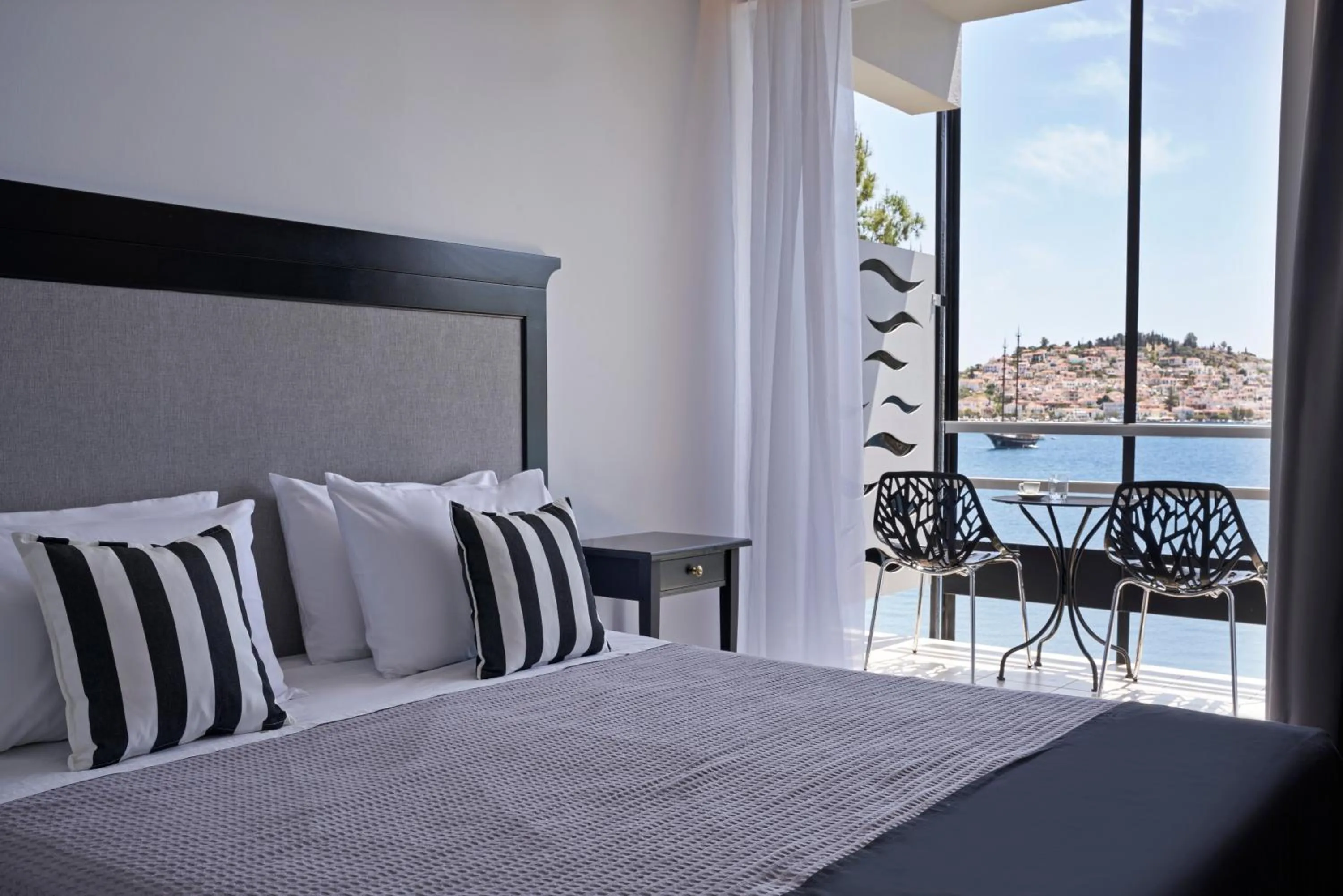 Bedroom, Bed in Xenia Poros Image Hotel
