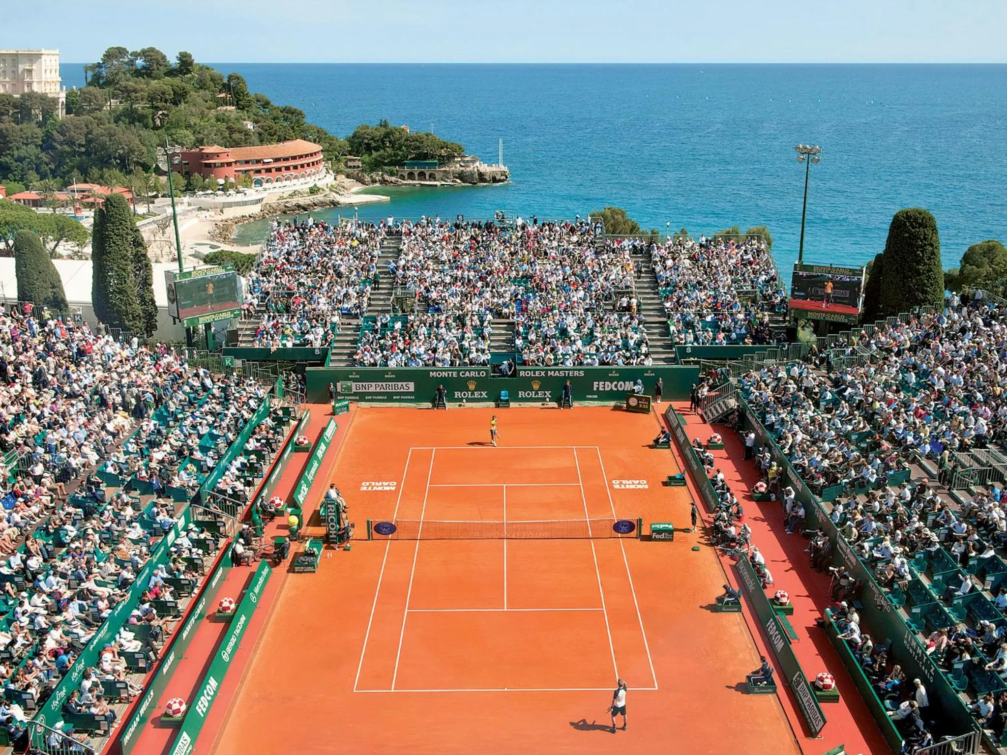 Tennis court in Monte-Carlo Beach