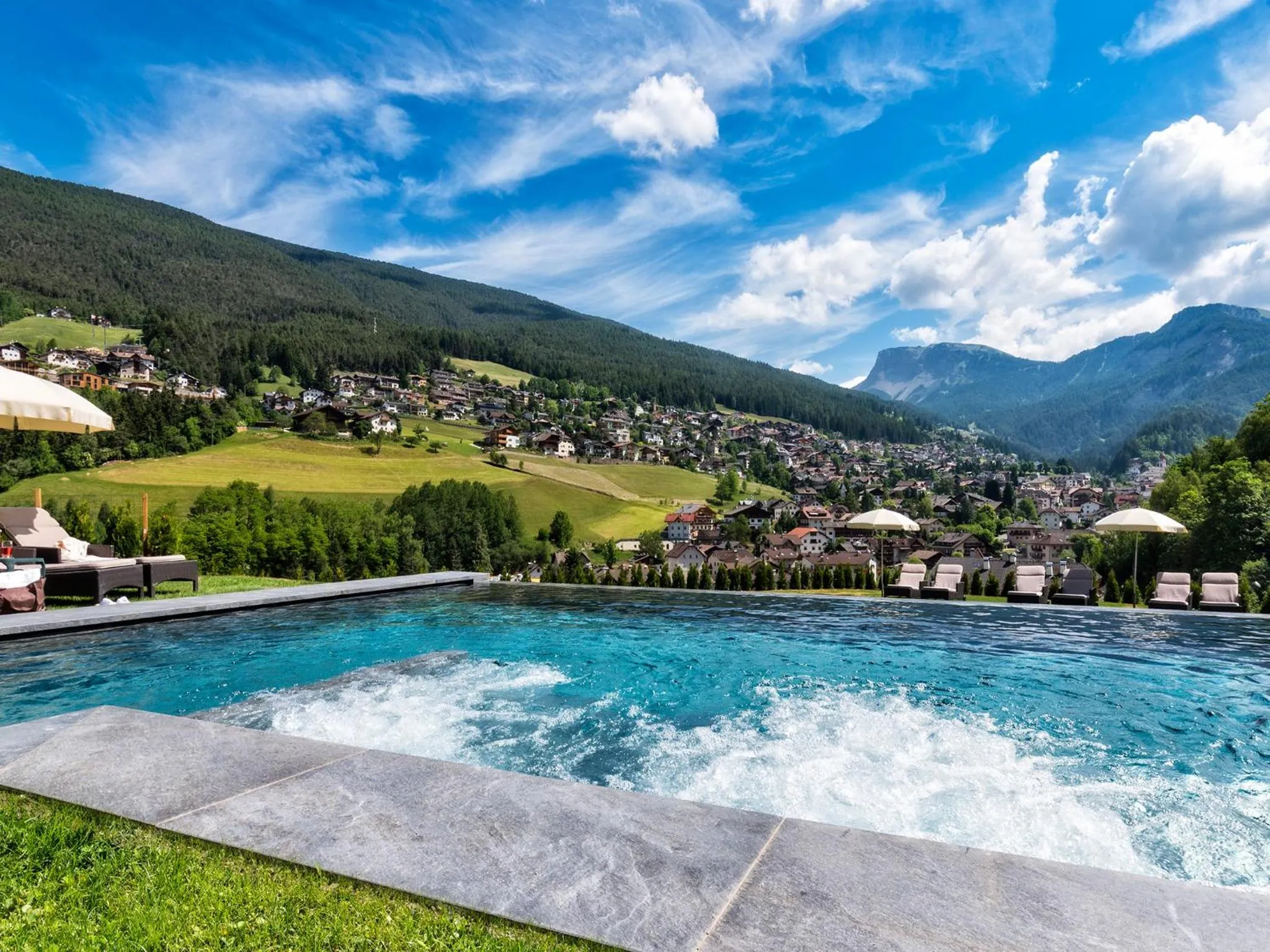 Swimming pool in Alpin & Vital Hotel La Perla