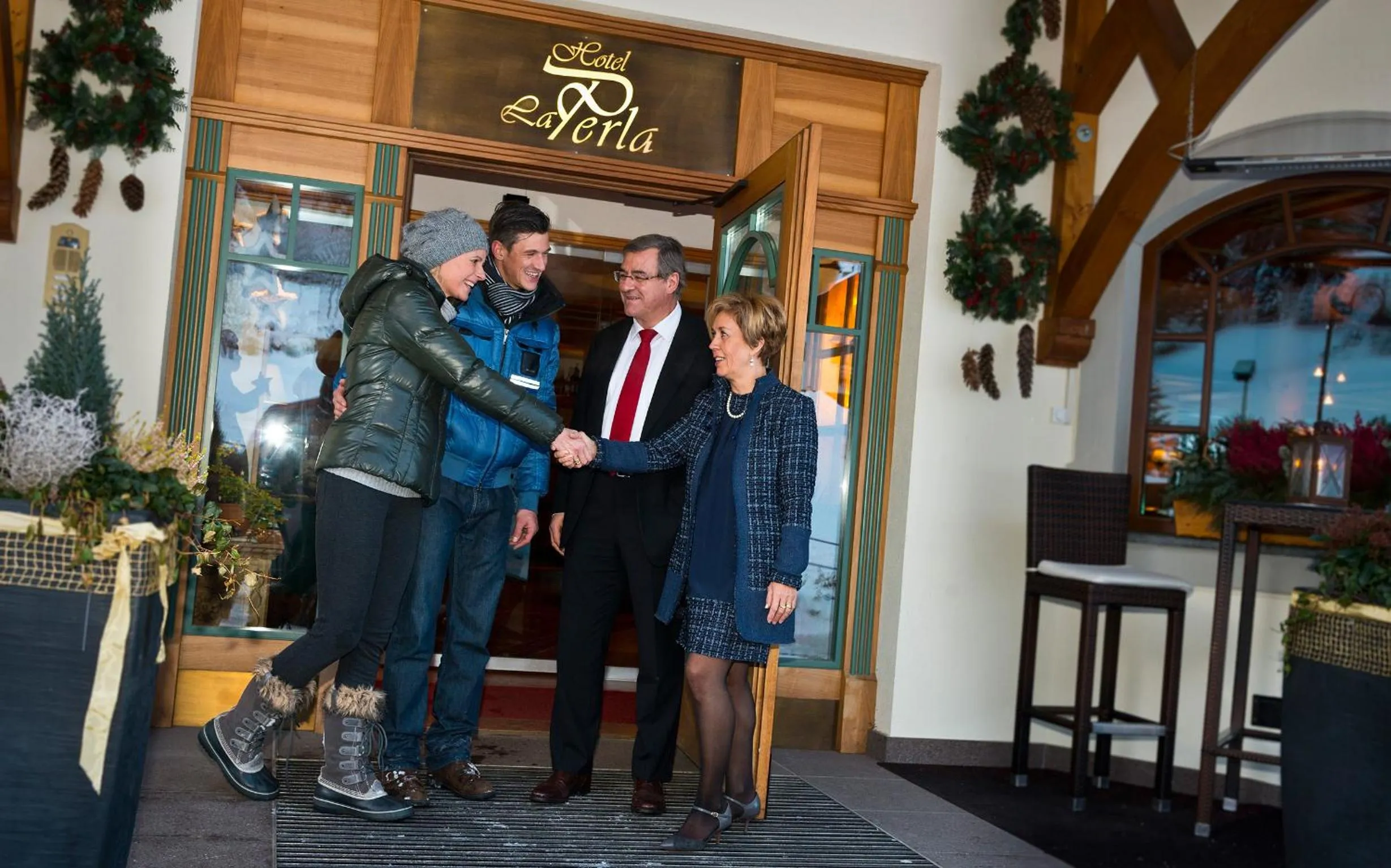 Facade/entrance in Alpin & Vital Hotel La Perla