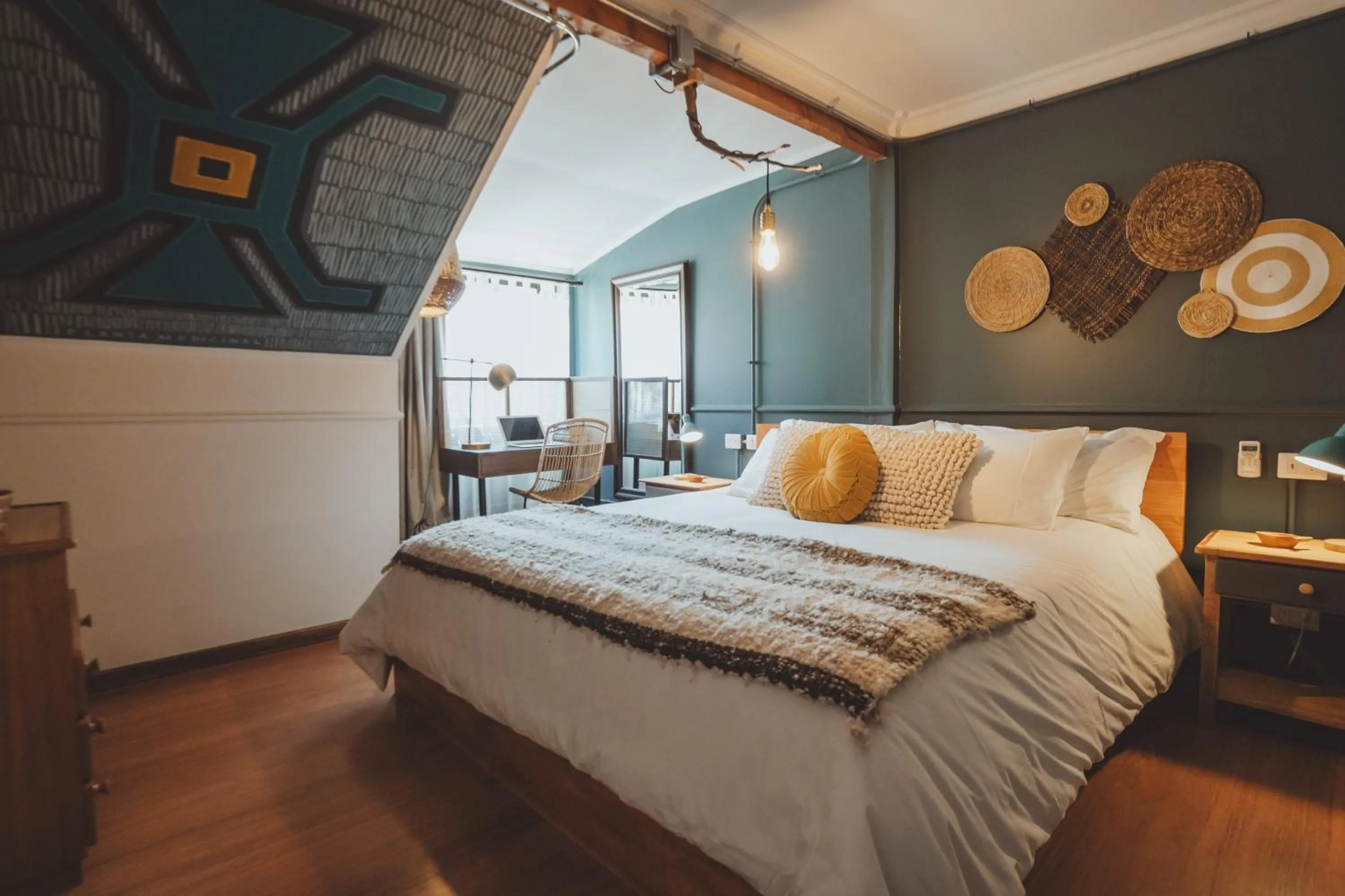 Seating area in Selina Plaza Pucón