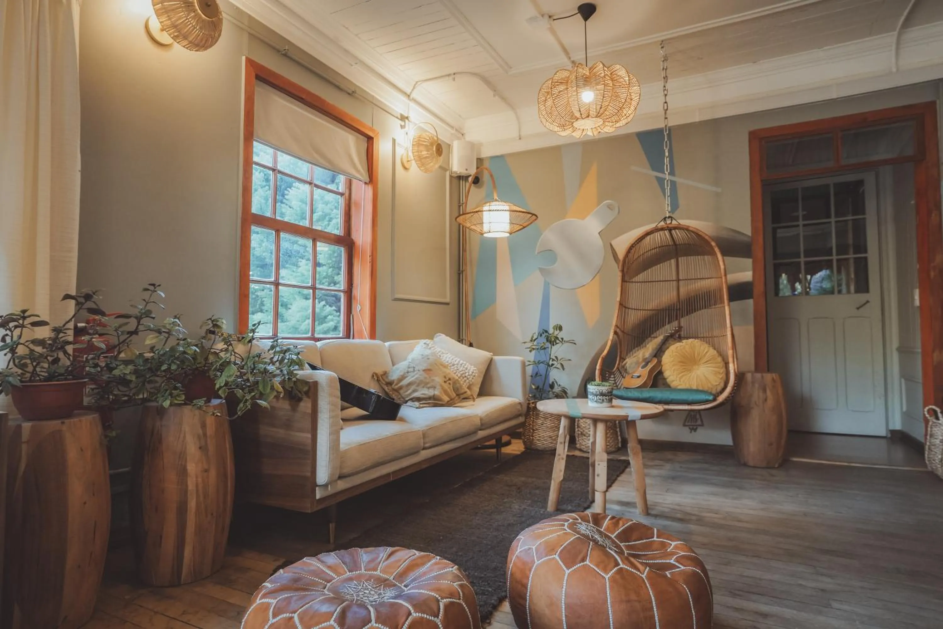 Living room in Selina Plaza Pucón