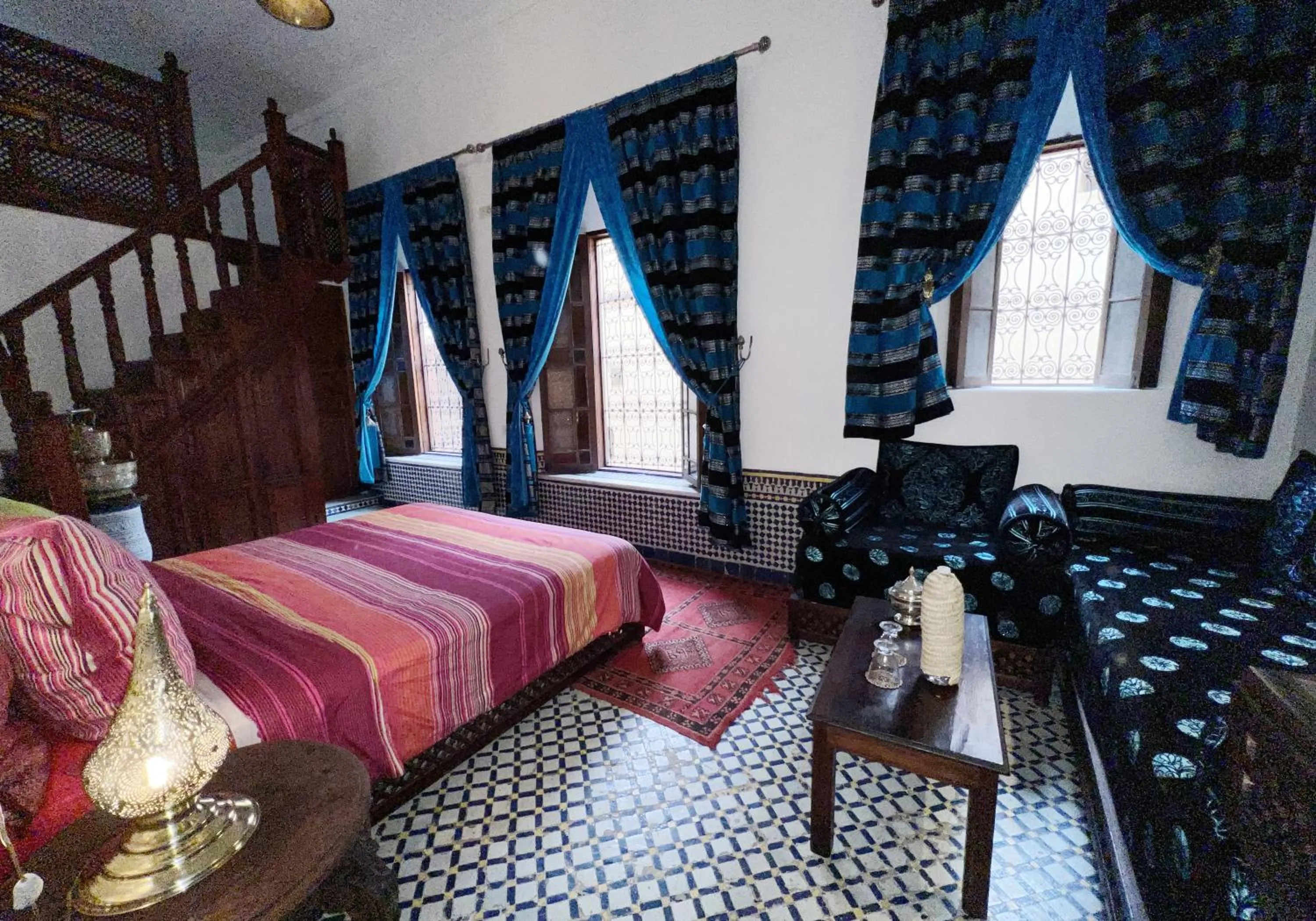Bed in Riad Dezayn
