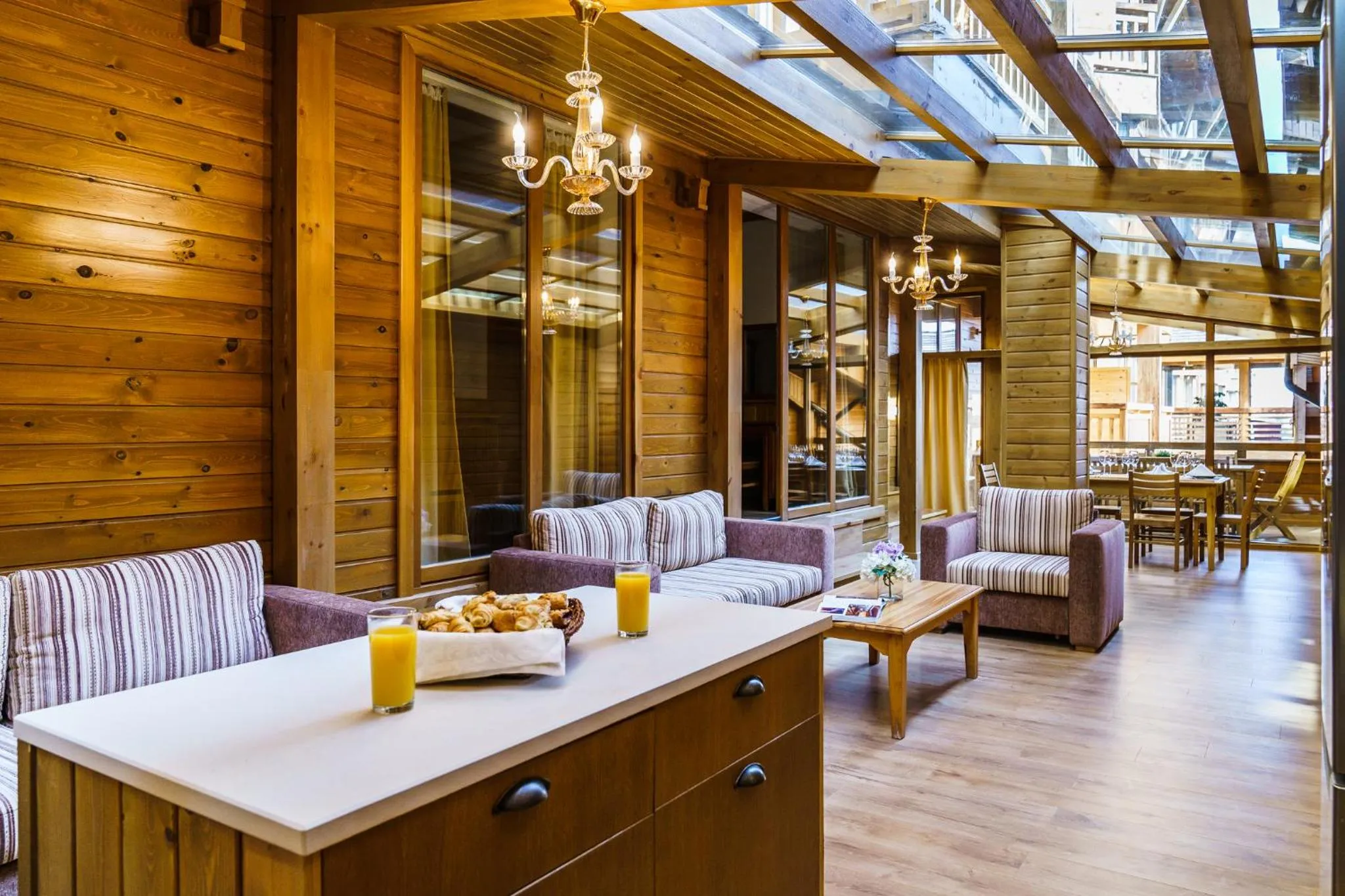 Living room in Pirin Golf & Country Club Apartment Complex