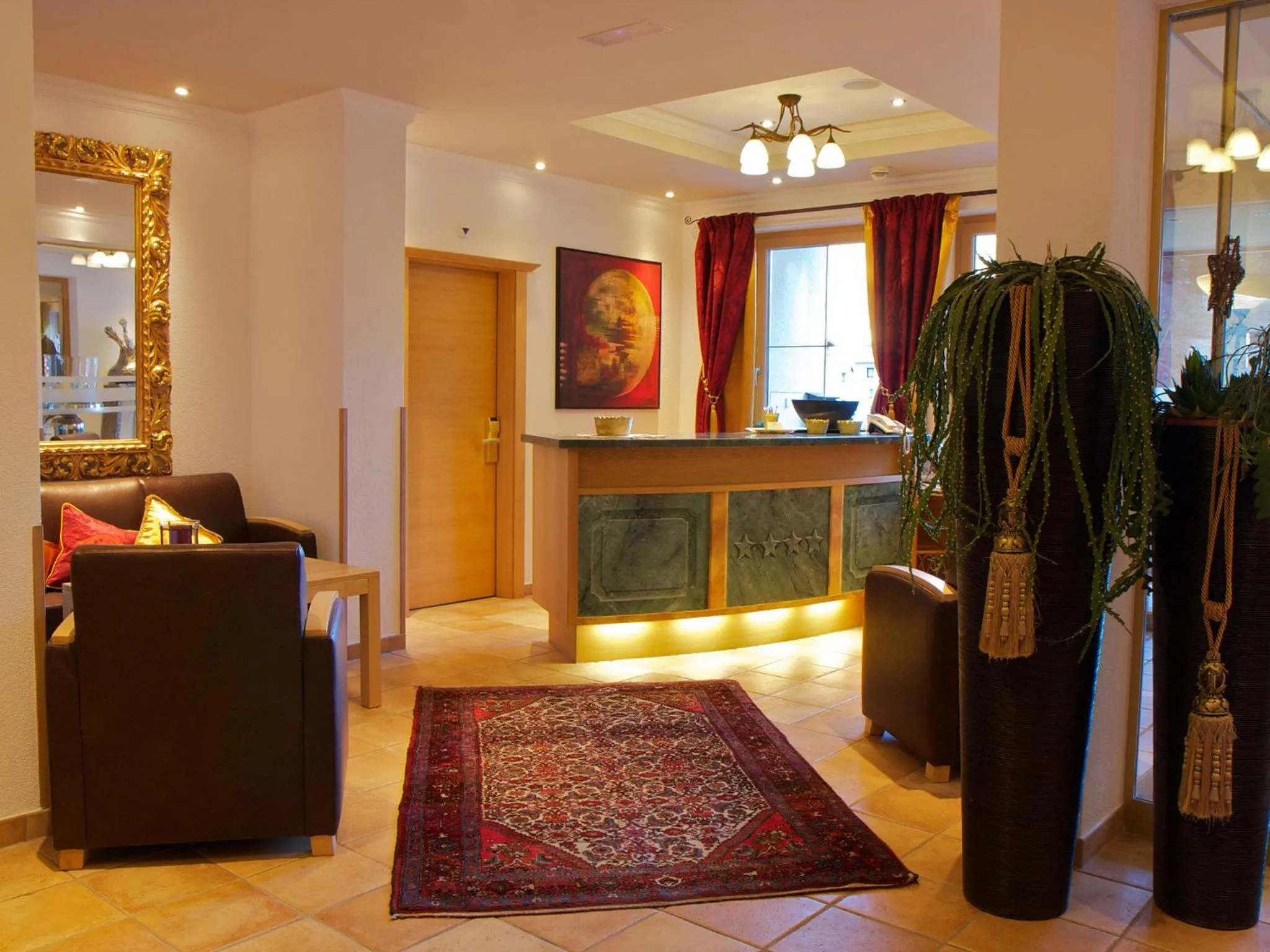 Lobby or reception in Hotel Garni Angela