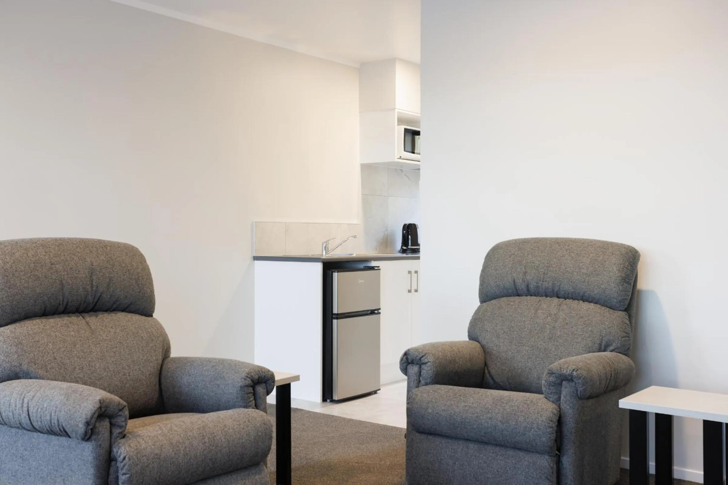 Living room in BK's Pohutukawa Lodge
