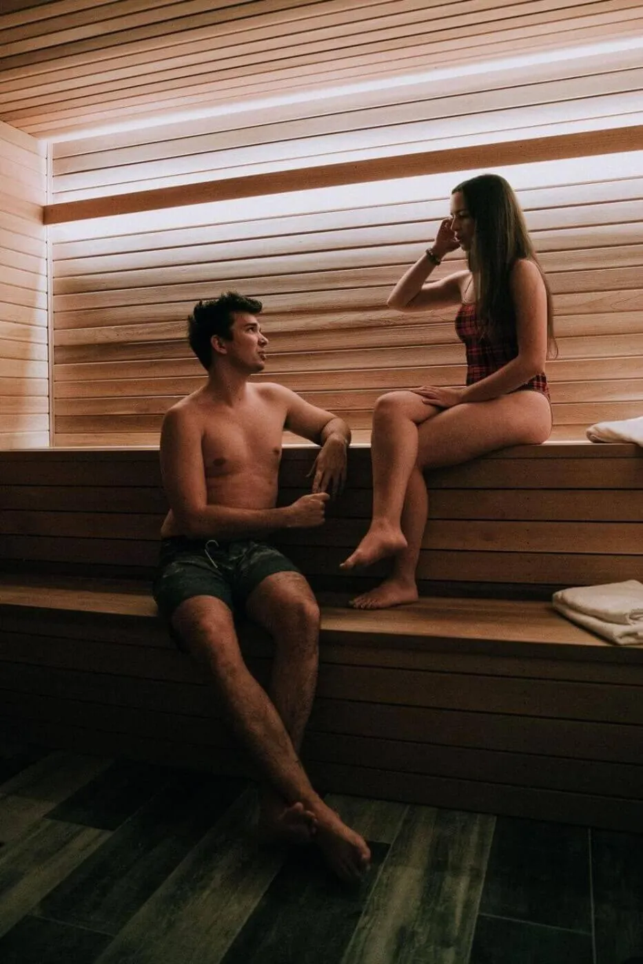 Sauna in Basecamp Lodge Canmore