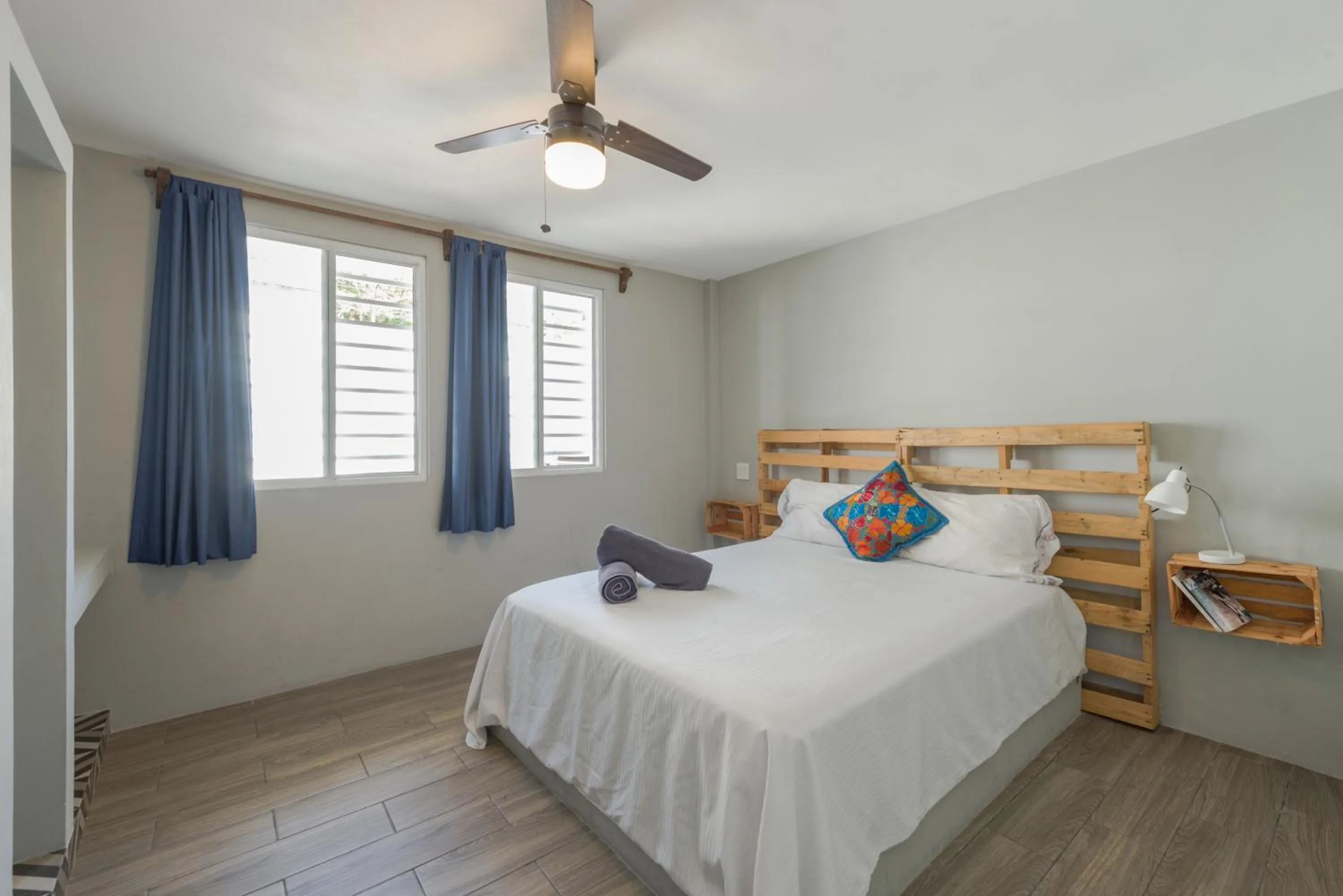 Photo of the whole room, Bed in Gaia Studios