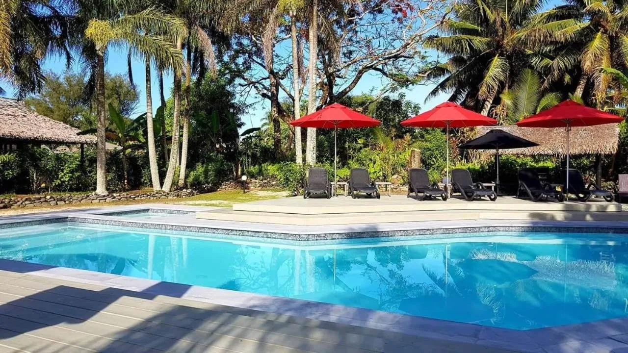 Pool view in Lagoon Breeze Villas