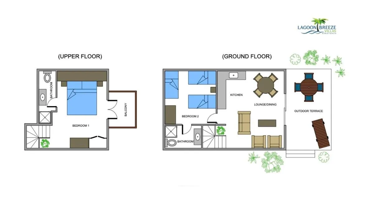 Floor plan in Lagoon Breeze Villas