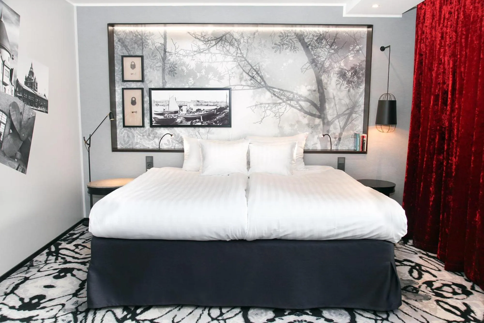 Bed in Hotel Katajanokka, Helsinki, a Tribute Portfolio Hotel