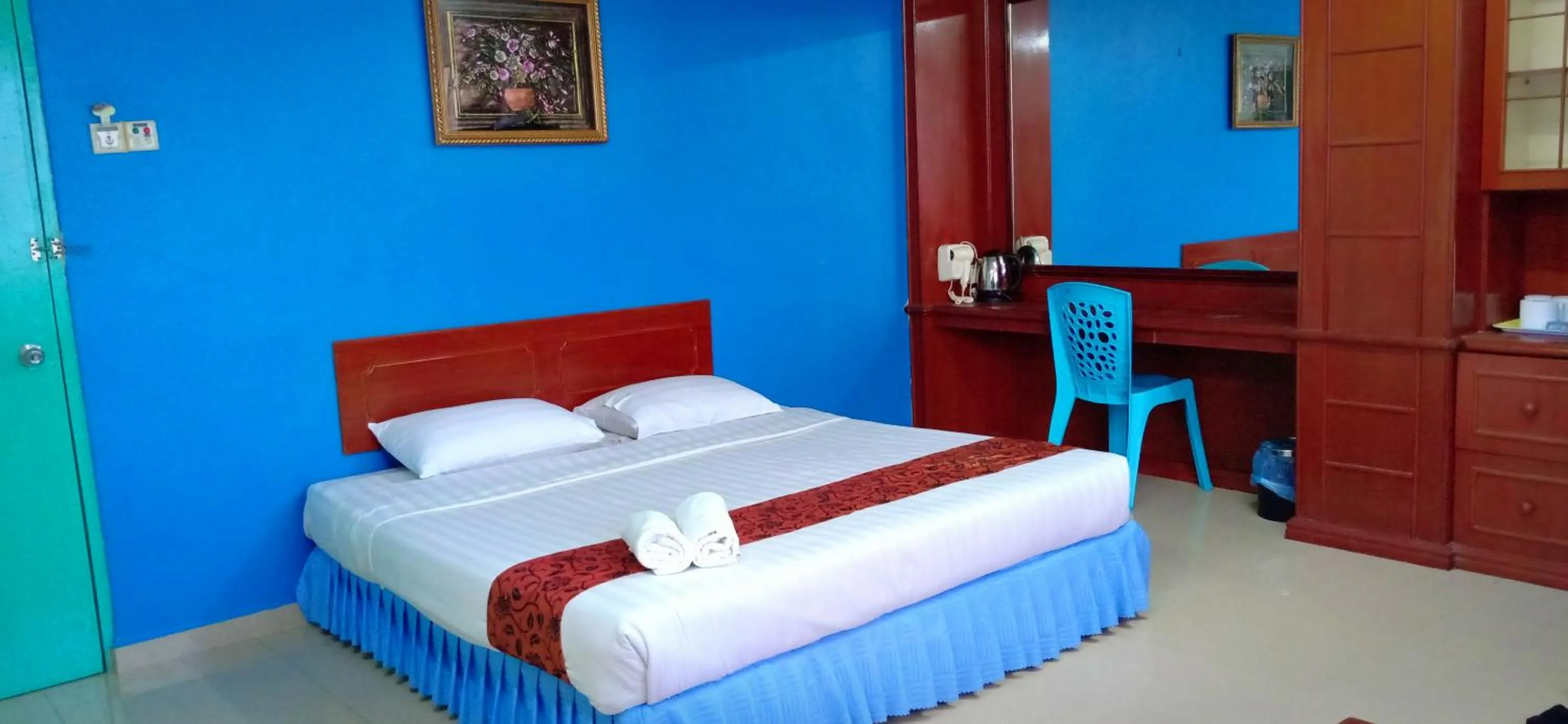 Bed in Hotel K T Mutiara