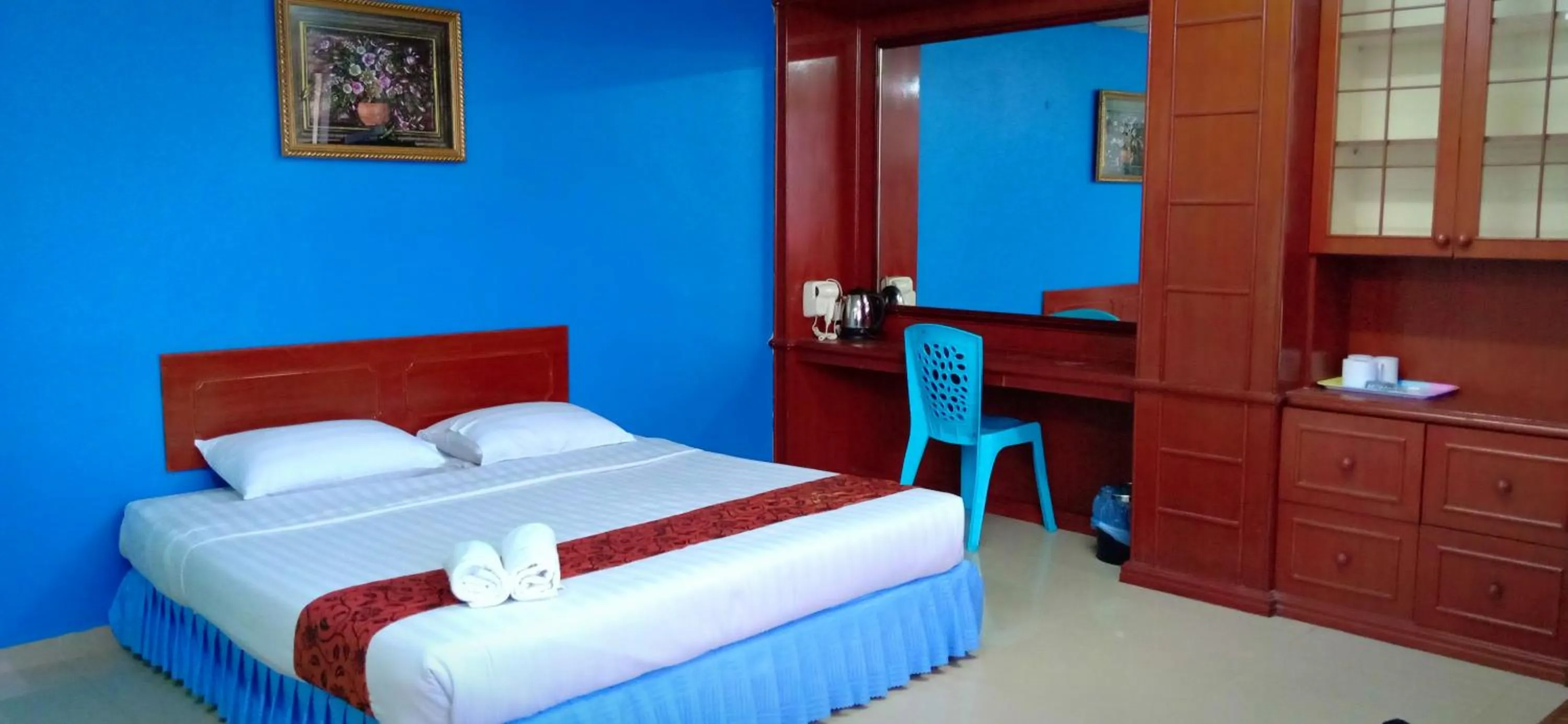 Bed in Hotel K T Mutiara