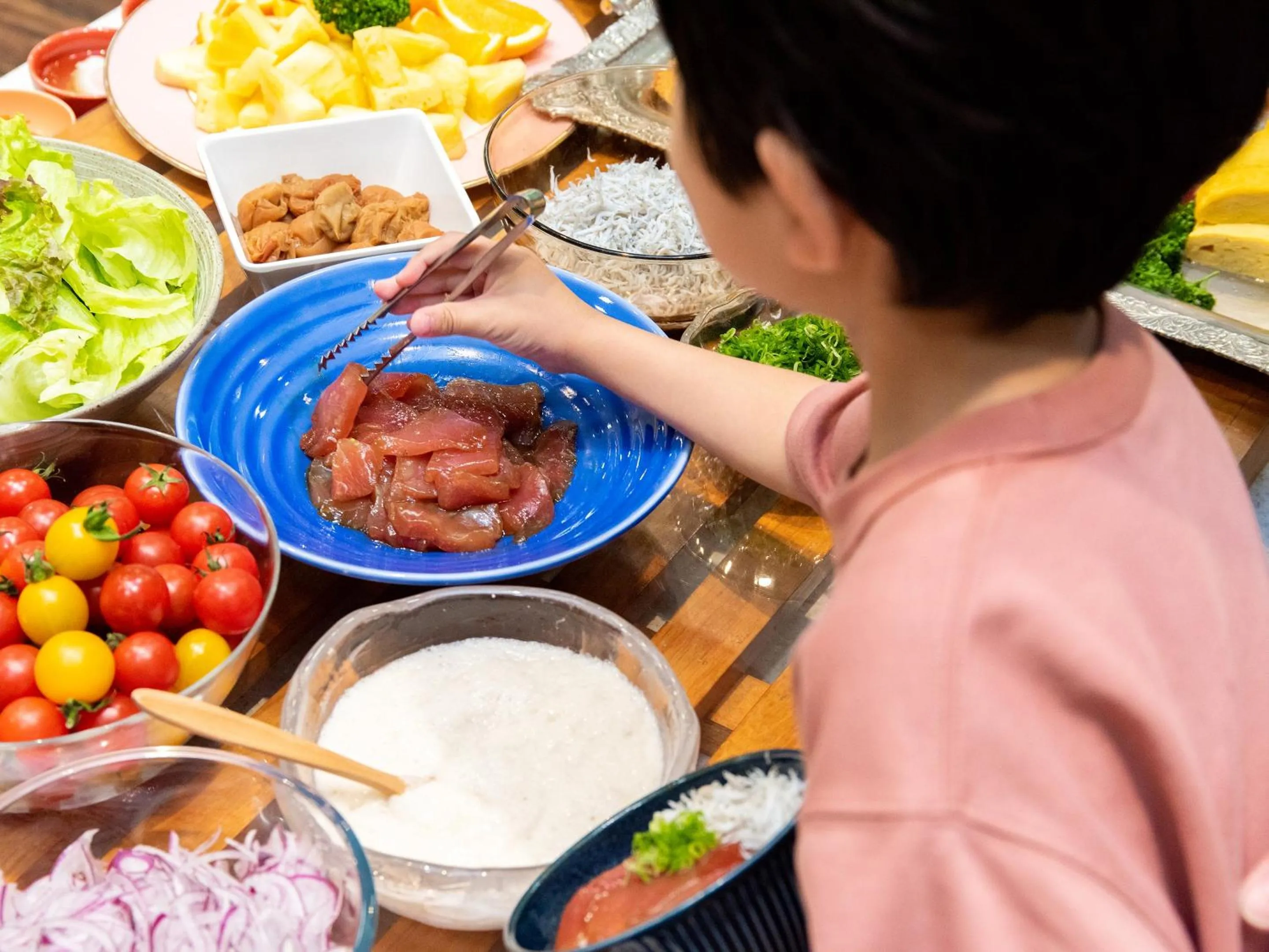 Buffet breakfast in Hotel Sanrakuso