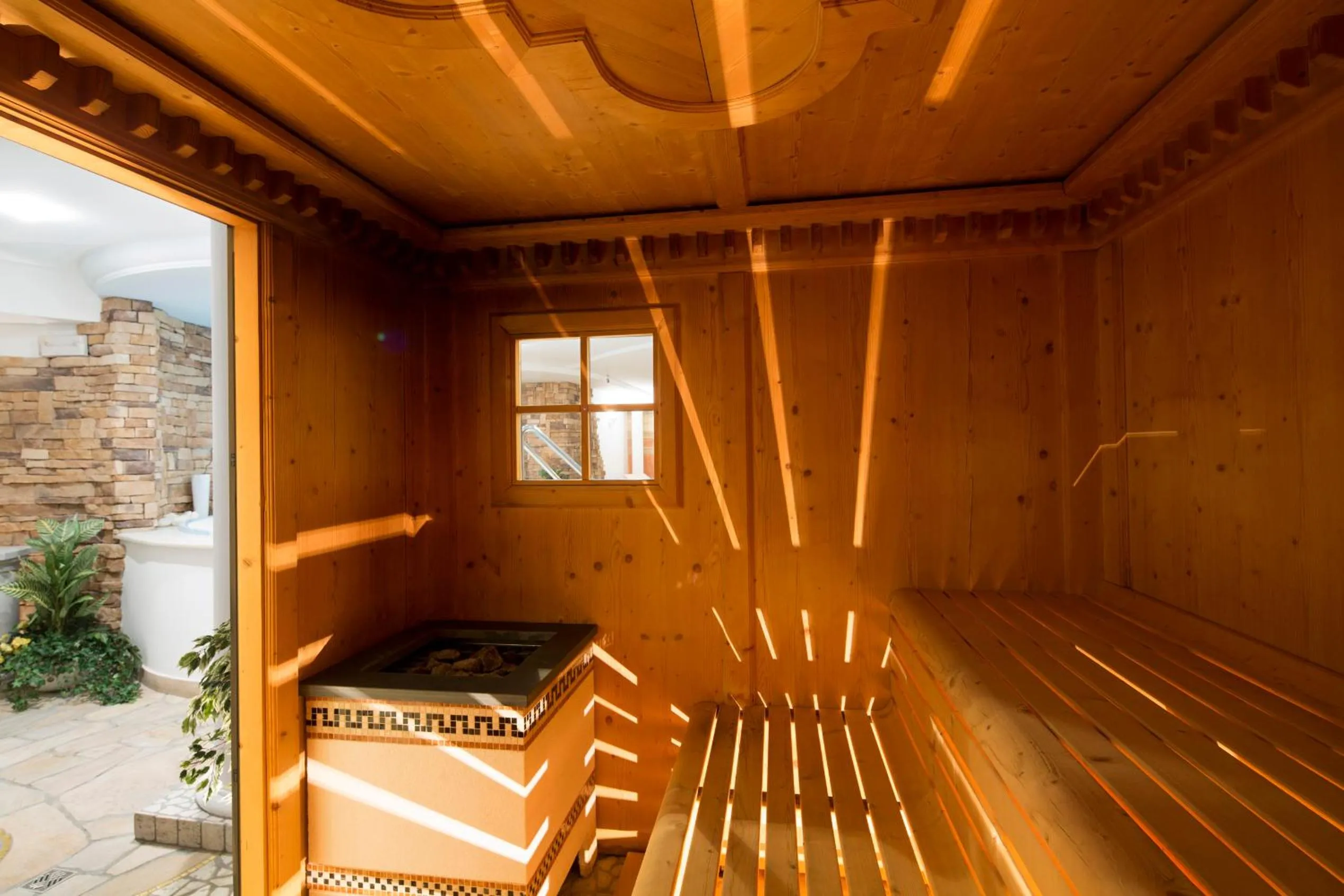 Sauna in Sport Hotel Majarè