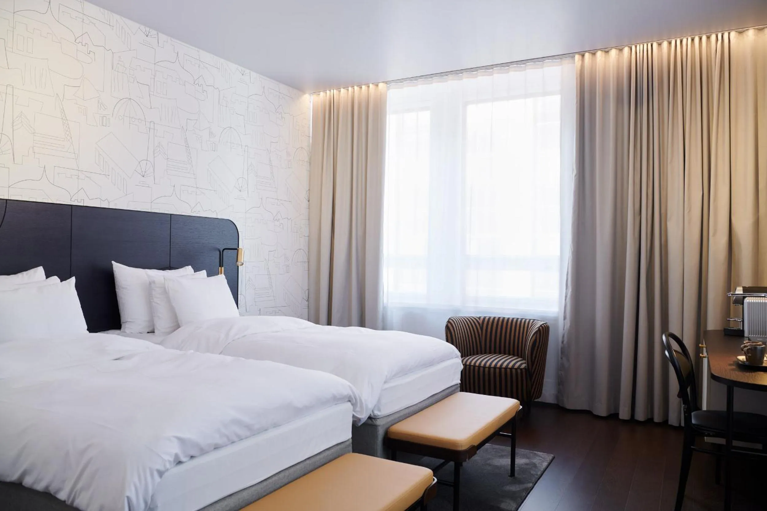 Bedroom, Bed in Solo Sokos Hotel Helsinki