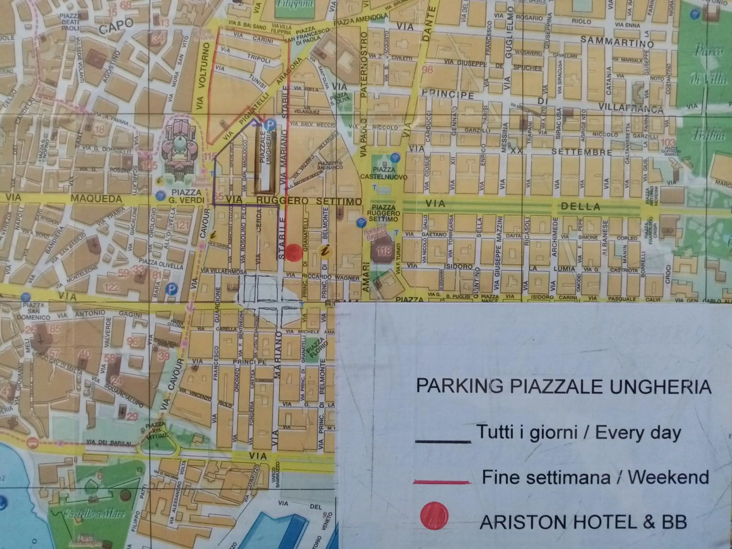 Floor plan in Ariston Petit Hotel