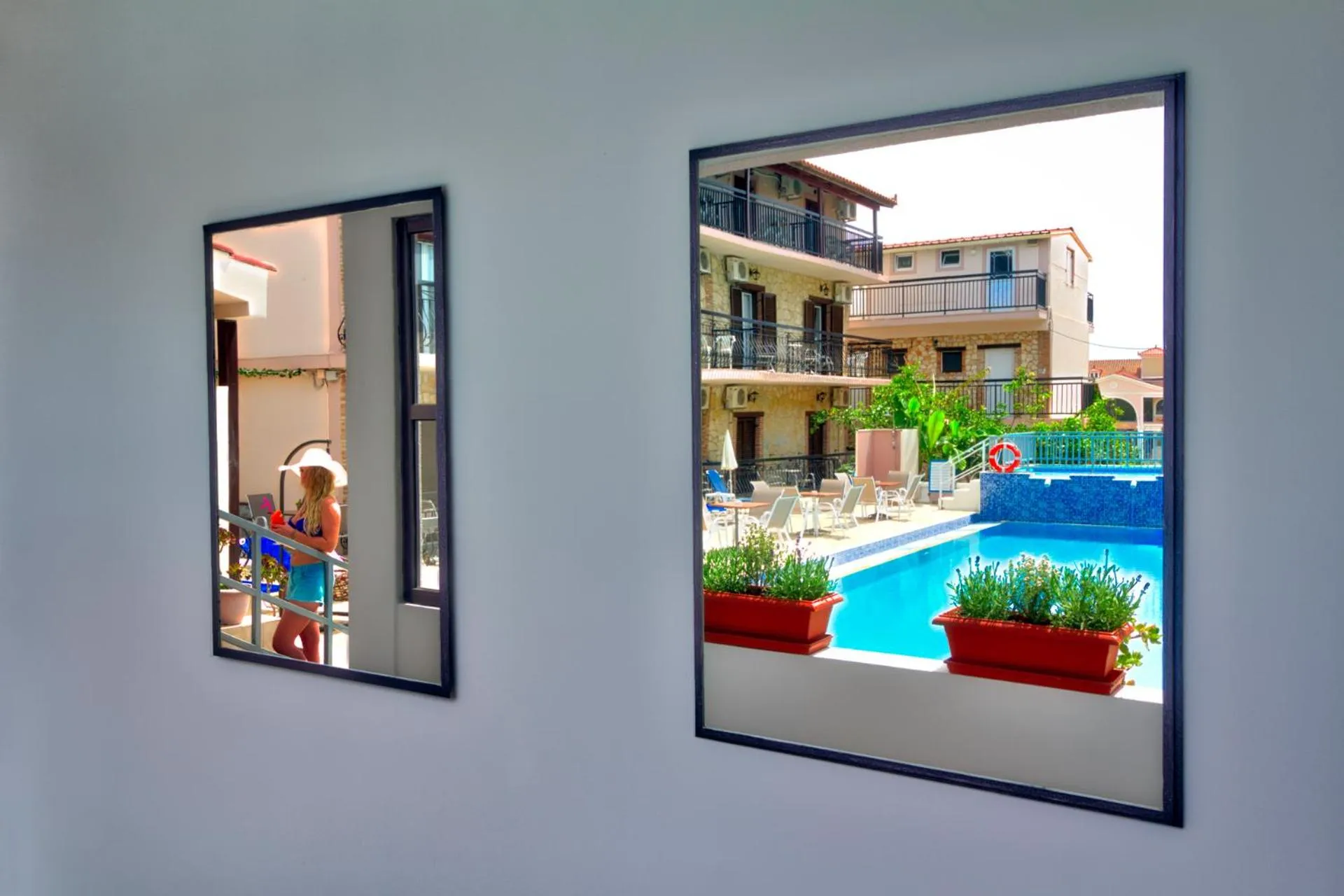 Pool view in Two Brothers Studios & Apts