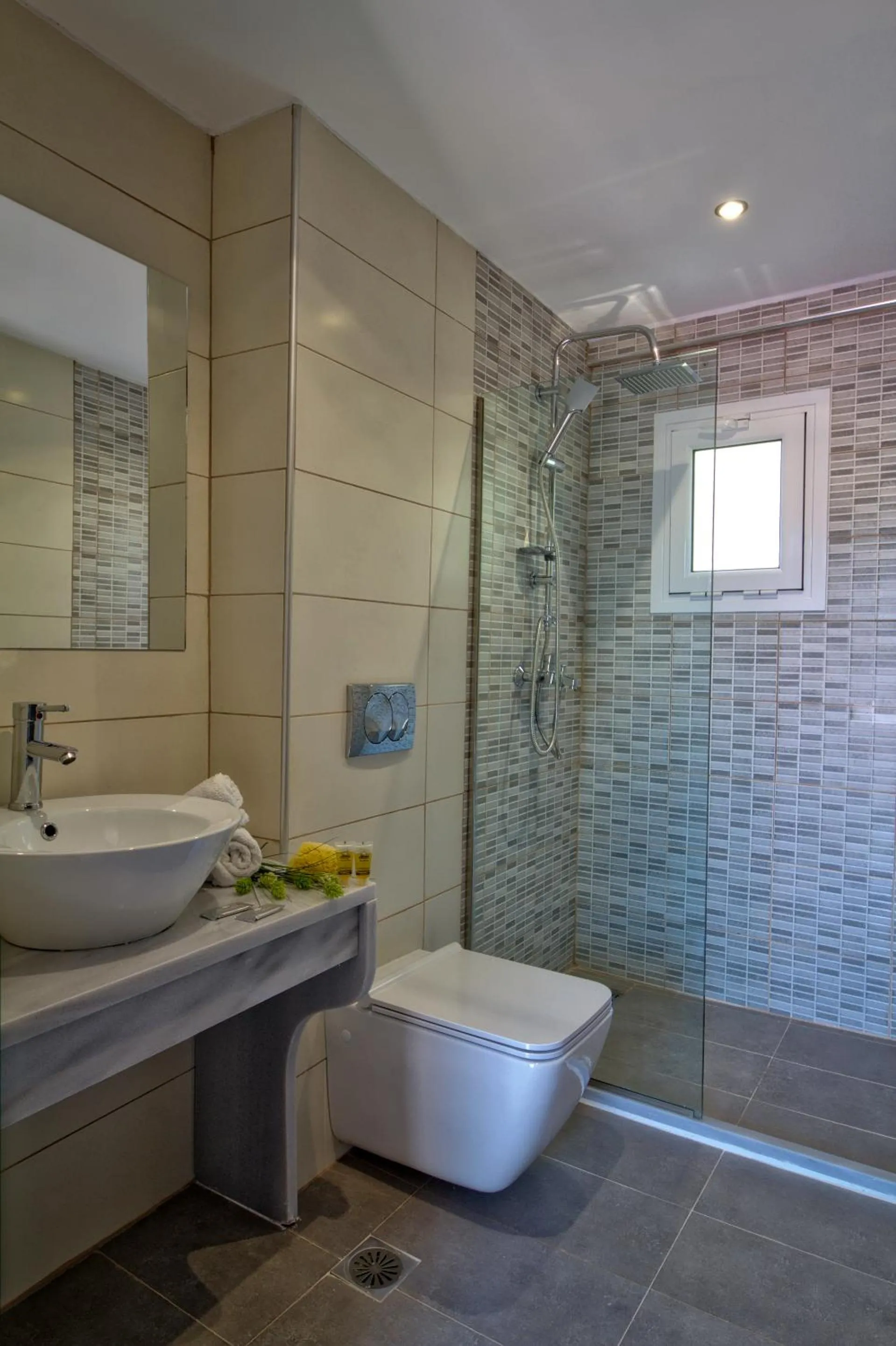 Shower in Two Brothers Studios & Apts