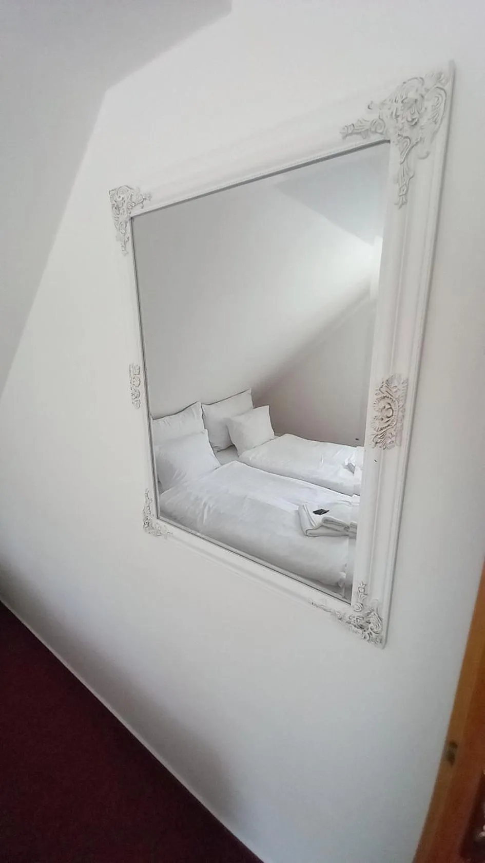 Property building, Bed in Hotel Hradec