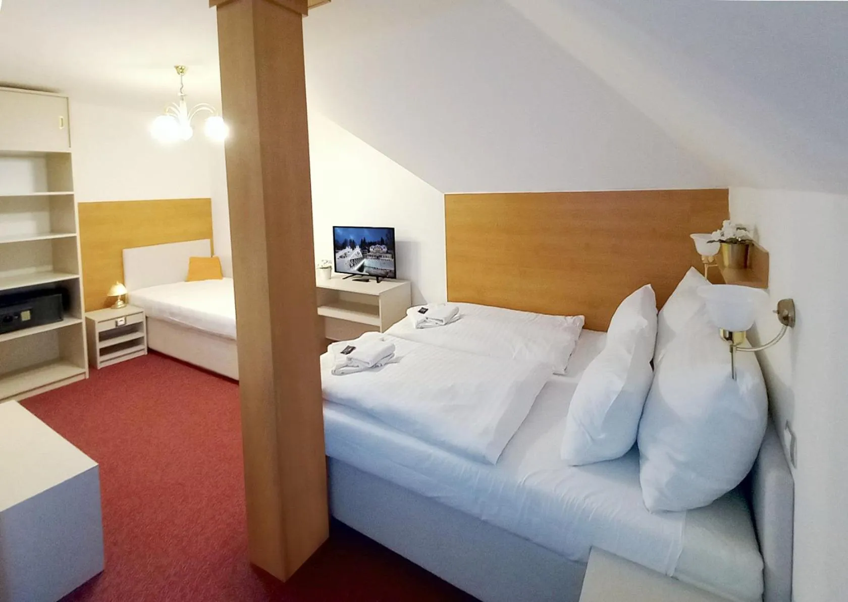 Photo of the whole room, Bed in Hotel Hradec