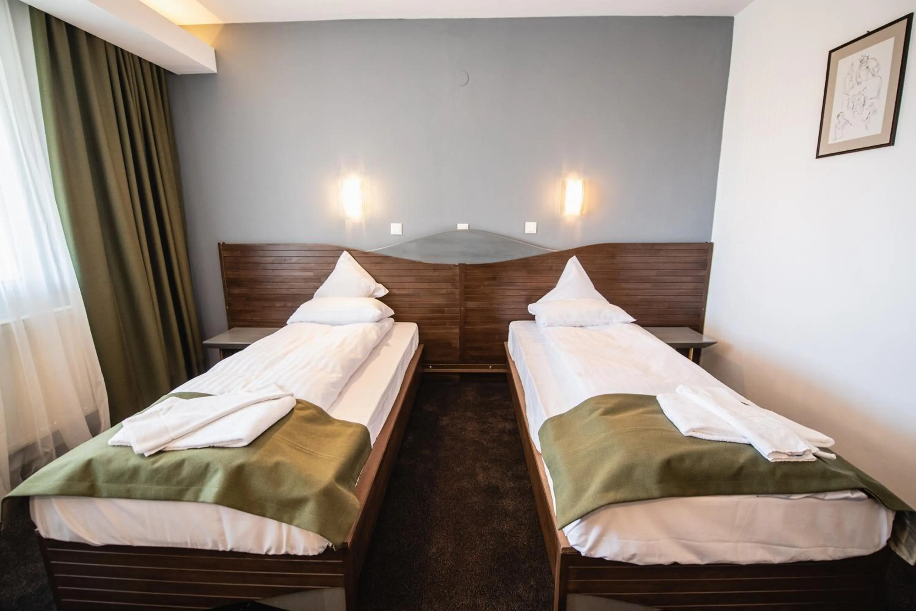 Bed in Hotel Park Sfantu Gheorghe