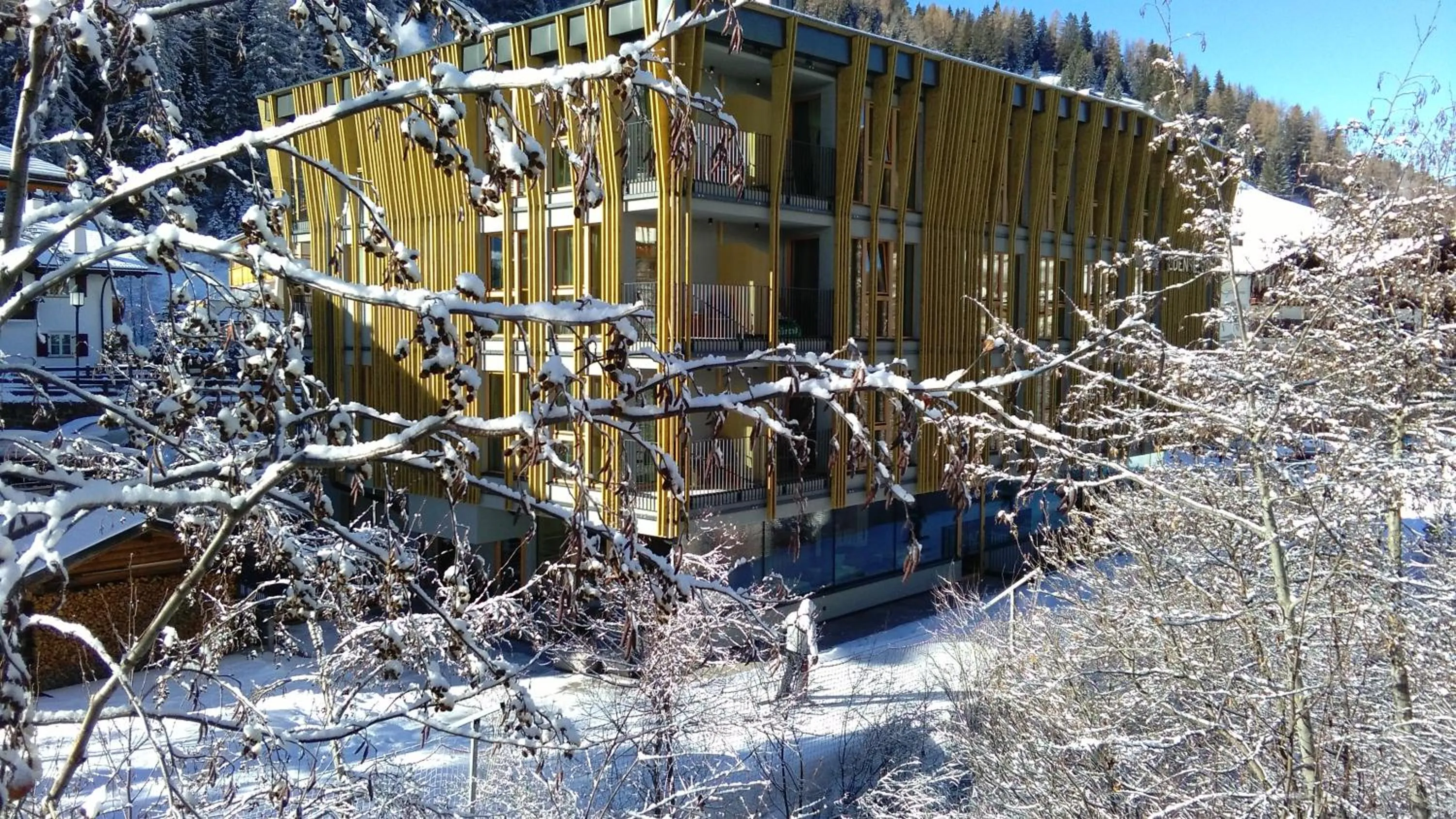 Property building in Mountain Design Hotel Eden Selva