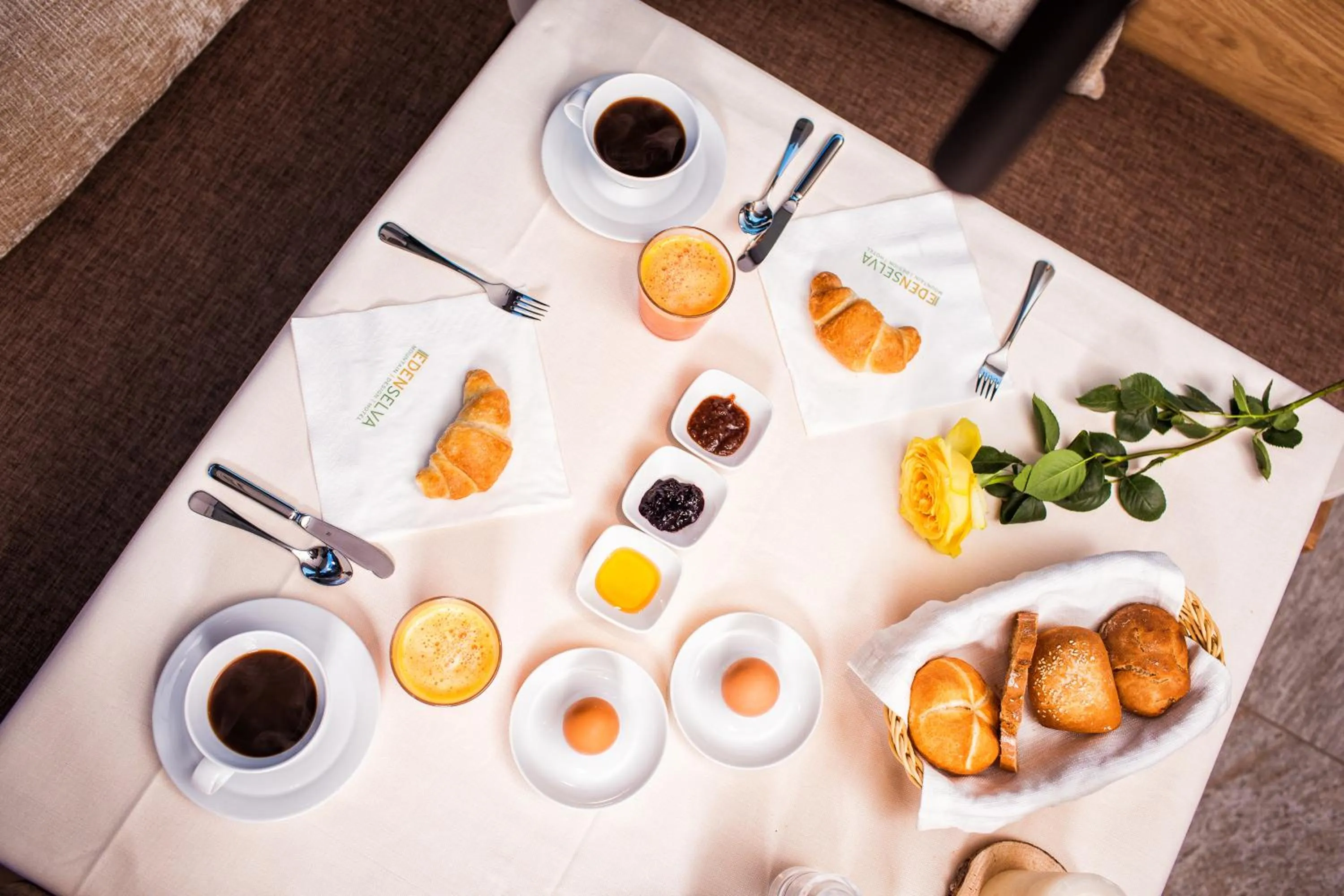 Food close-up in Mountain Design Hotel Eden Selva