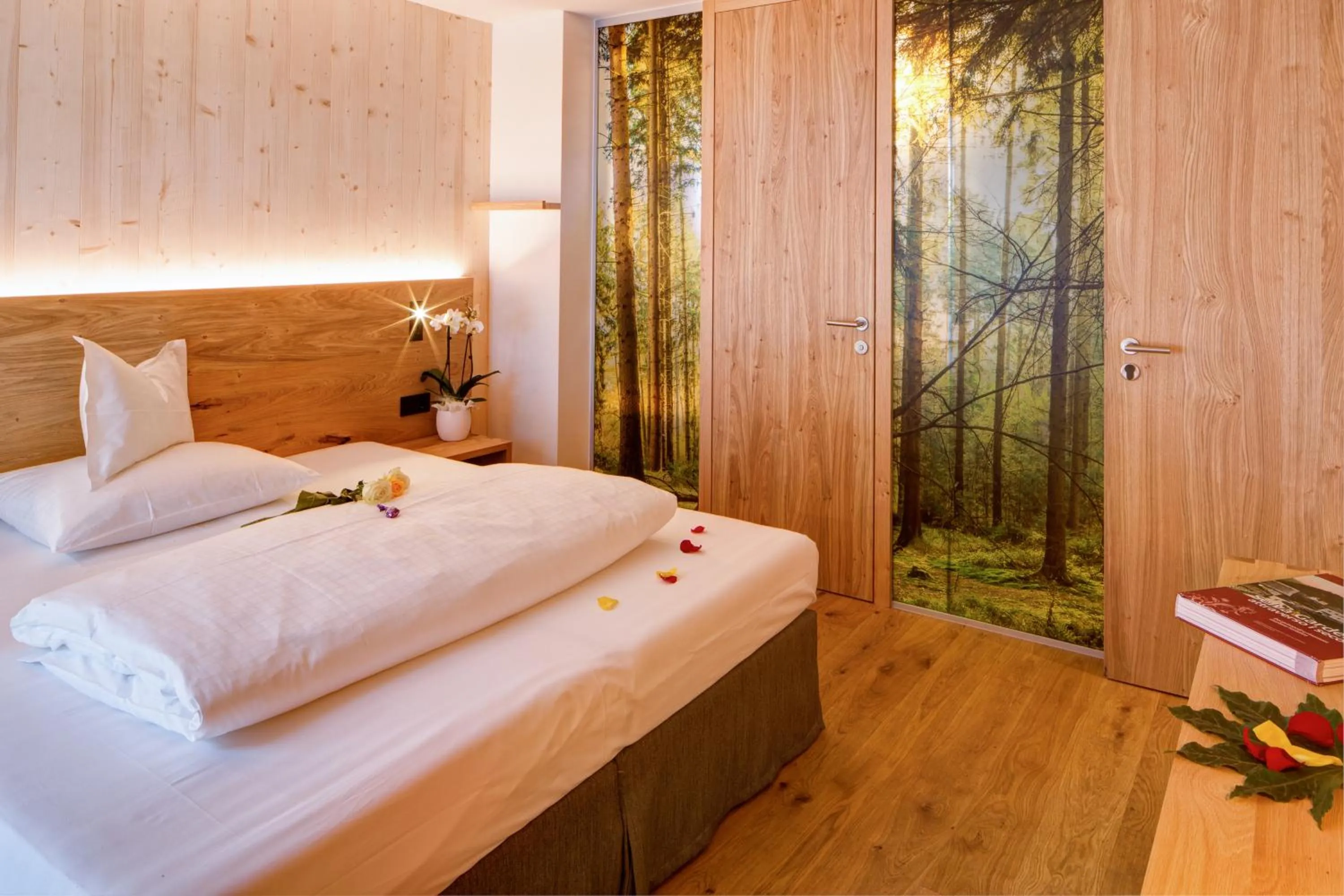 Bed in Mountain Design Hotel Eden Selva