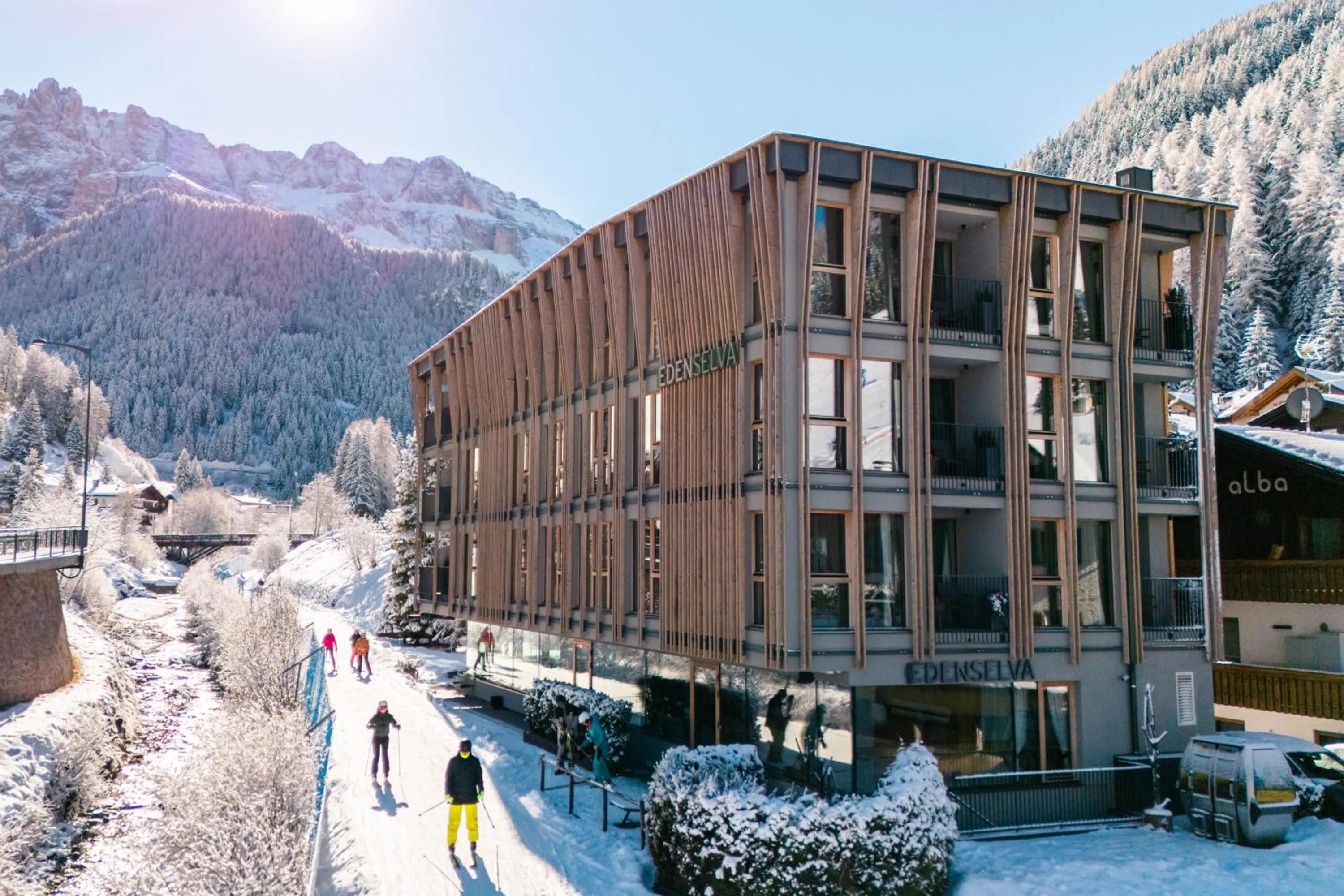 Property building in Mountain Design Hotel Eden Selva