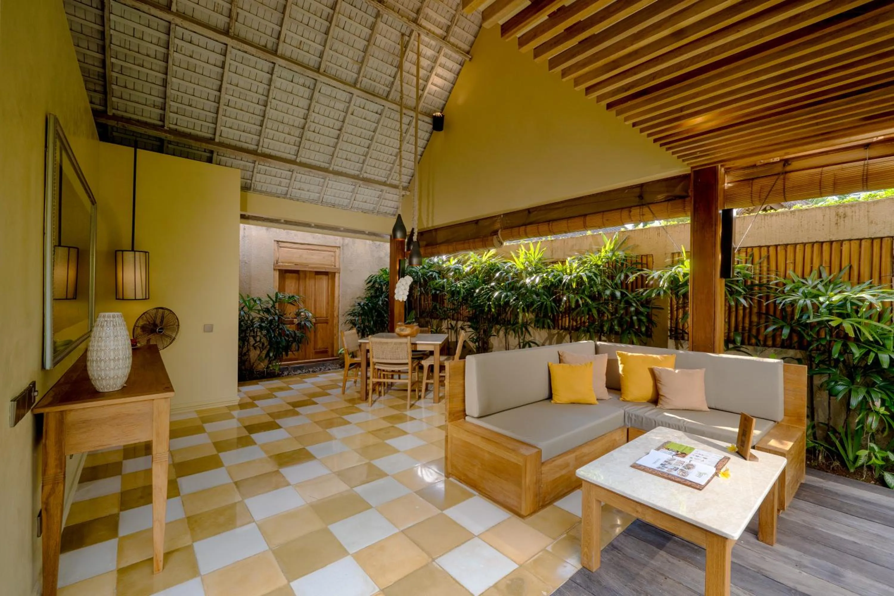 Living room in Space Villas Bali