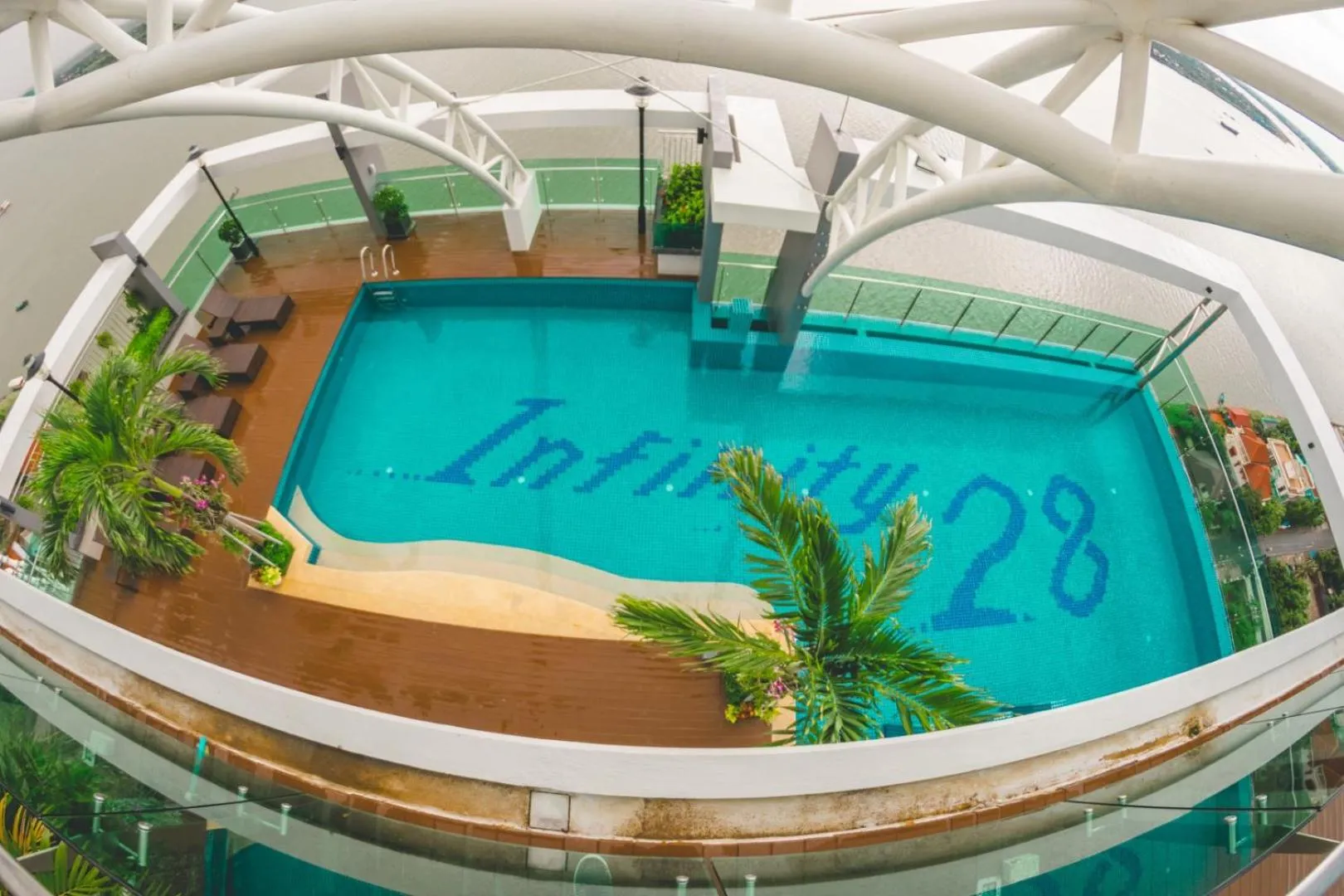 Swimming pool in Infinity 28 Hotel and Residence